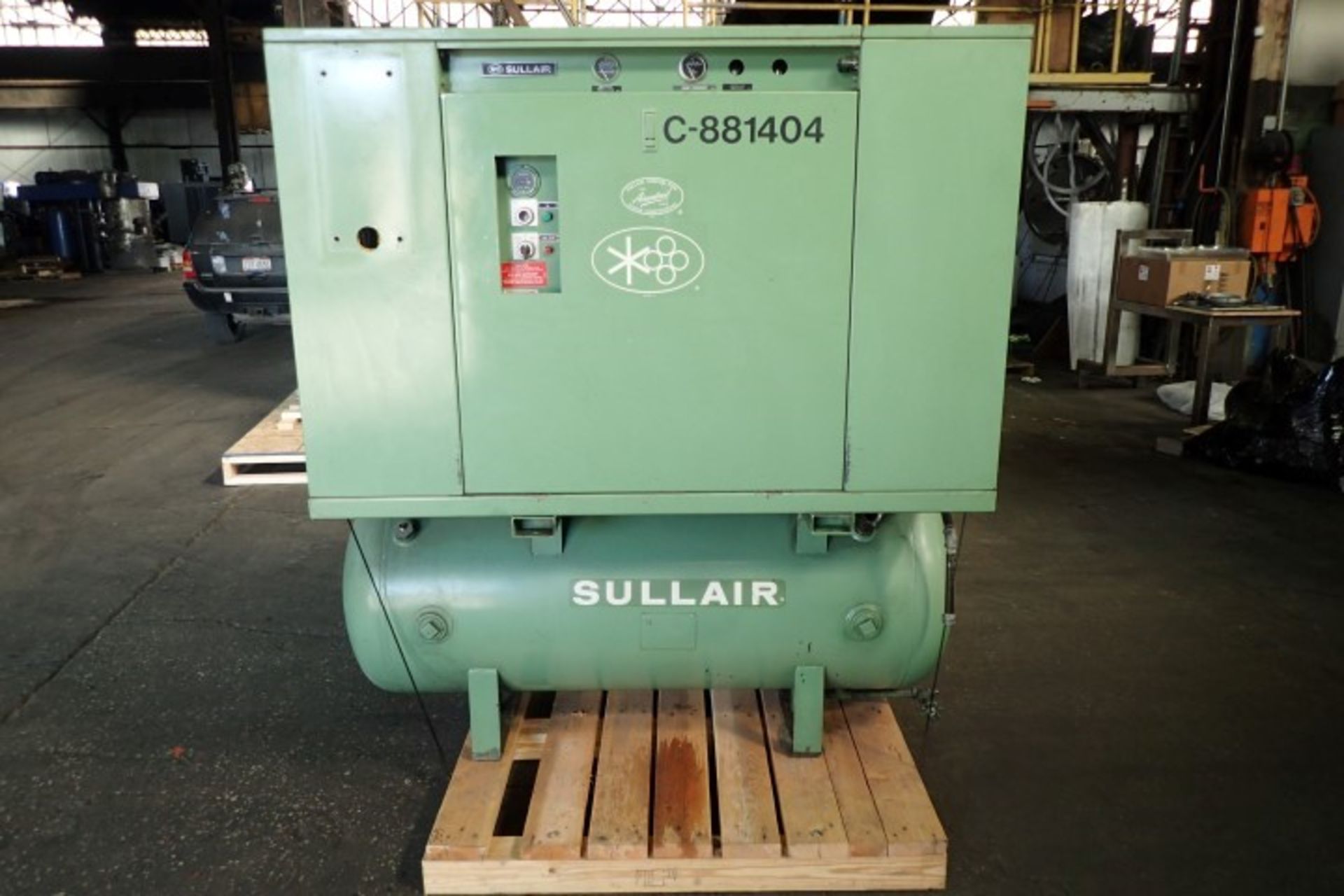 30 hp Sullair air compressor, model 10B-30, air-cooled