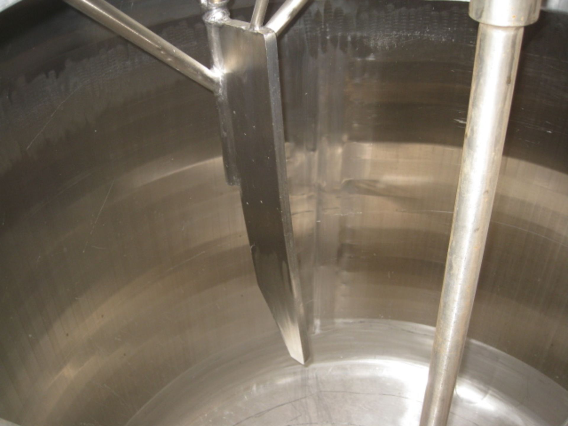 1750 Liter (462 gallon) Cherry-Burrell reactor, 316L stainless steel construction - Image 6 of 7