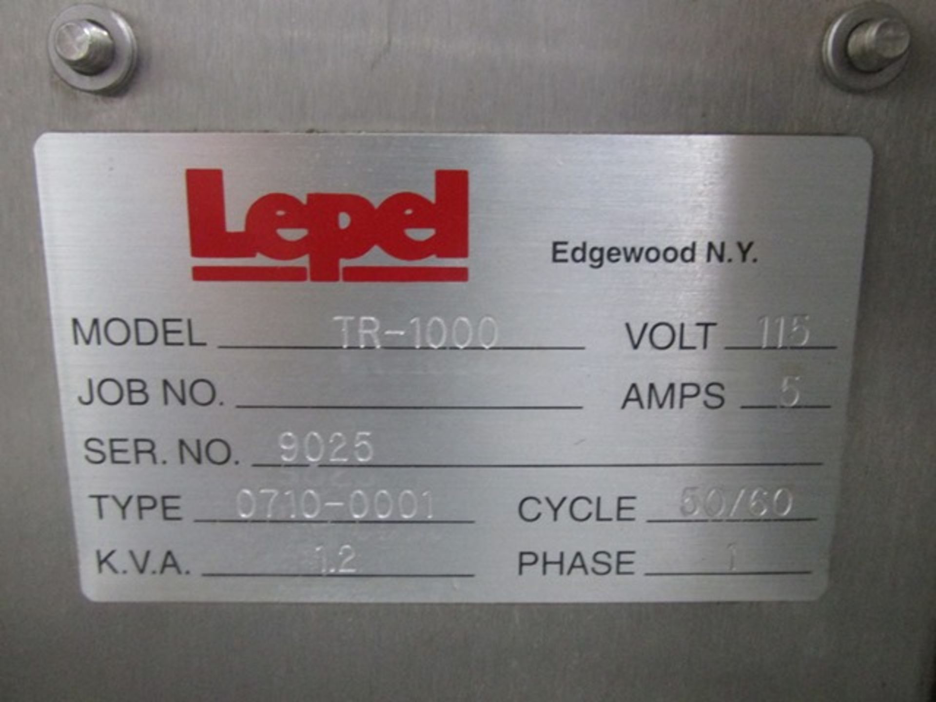 Lepel induction sealer, type Lepak, model TR-1000A, 115 volt on stand - Image 10 of 10