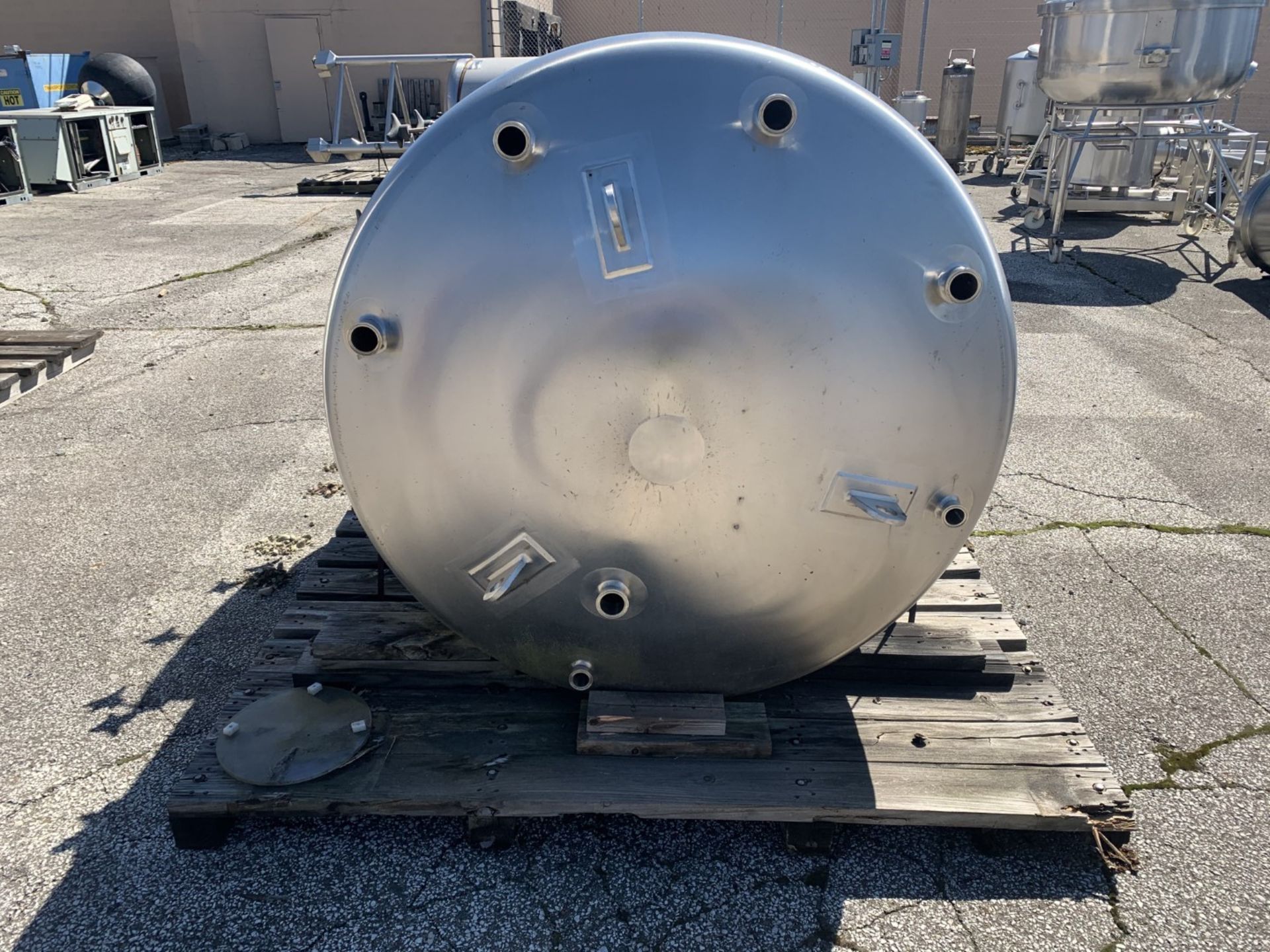 550 gallon Lee receiver tank, model 550DBT, stainless steel construction - Image 5 of 10