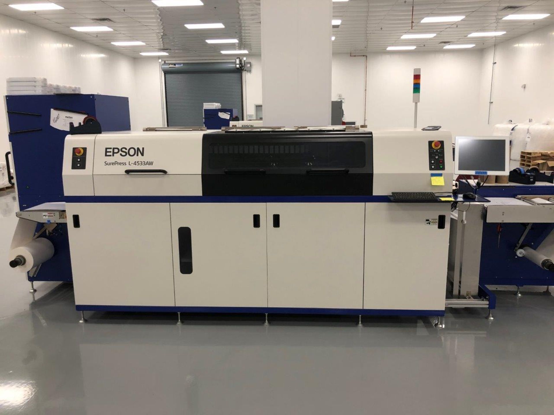 EPSON SUREPRESS DIGITAL LABEL PRESS L-4533AW, MODEL N721A