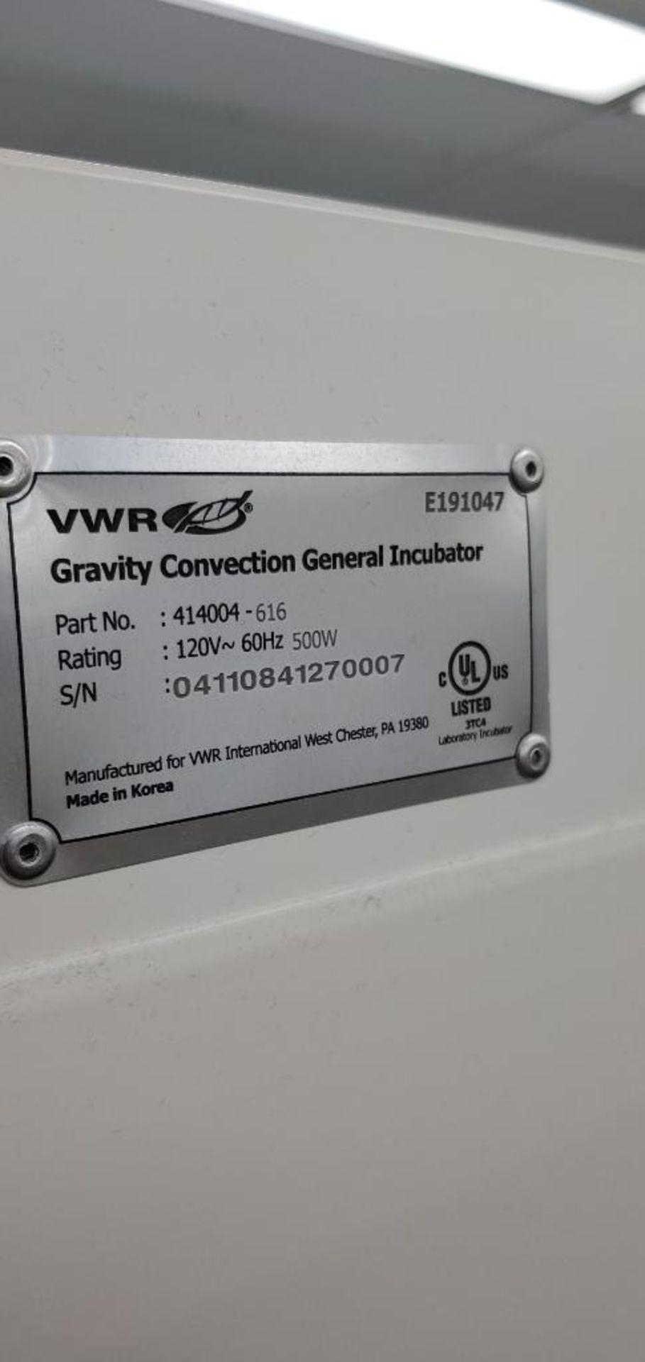 (2) VWR Gravity Convection General Incubators - Image 6 of 7