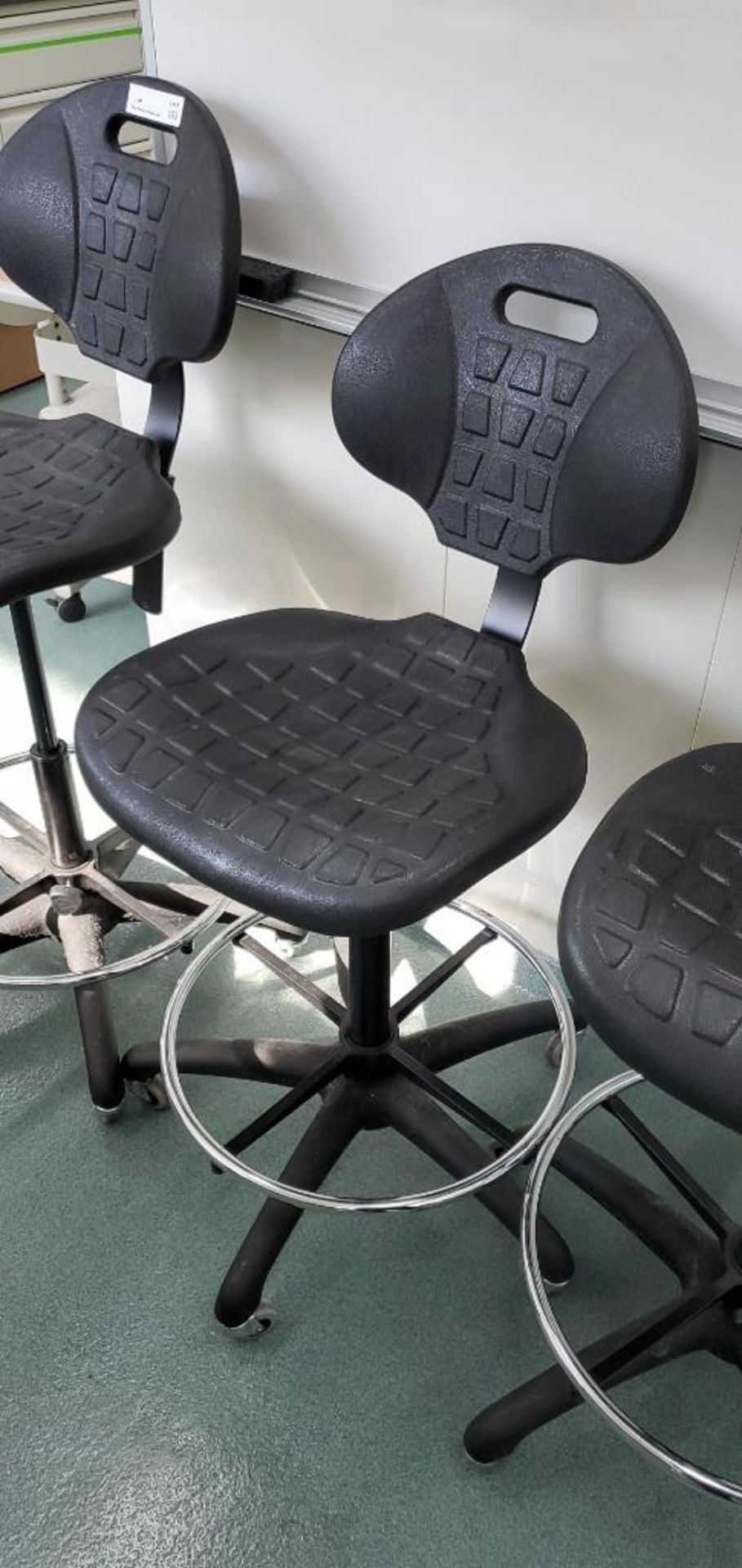 (3) VWR Adjustable Height Lab Chairs - Image 4 of 5