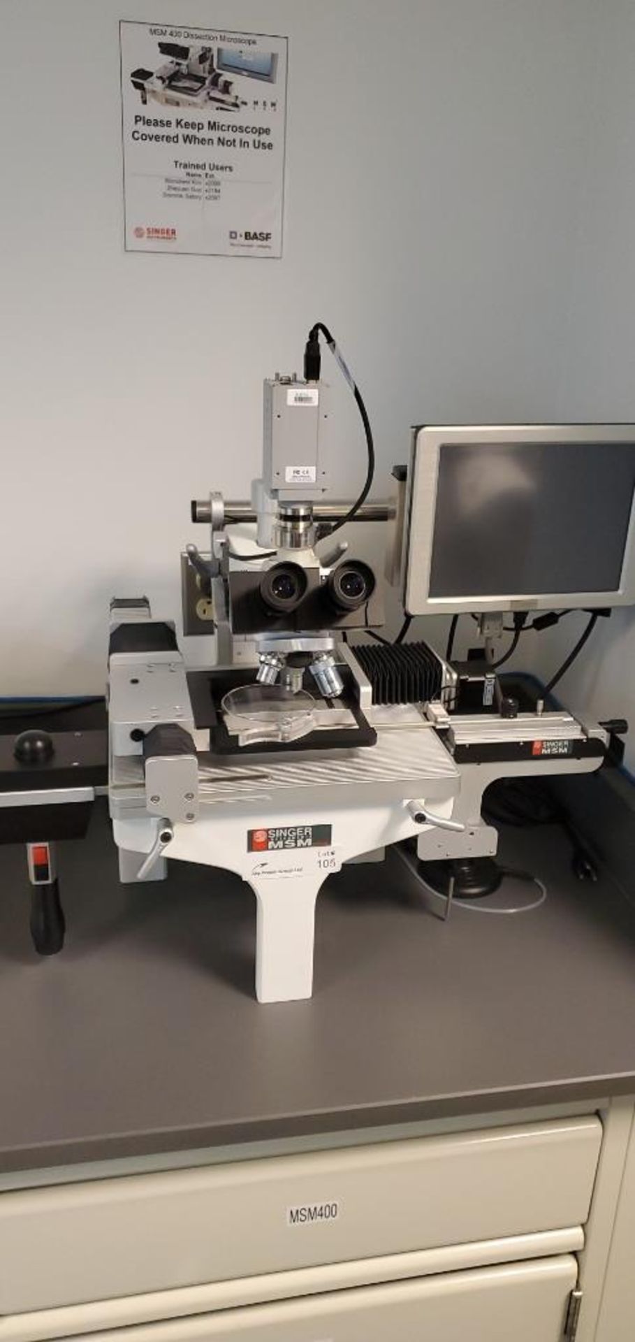 Singer MSM 400 Dissection Microscope - Tetrad Dissection Microscope - Image 2 of 10