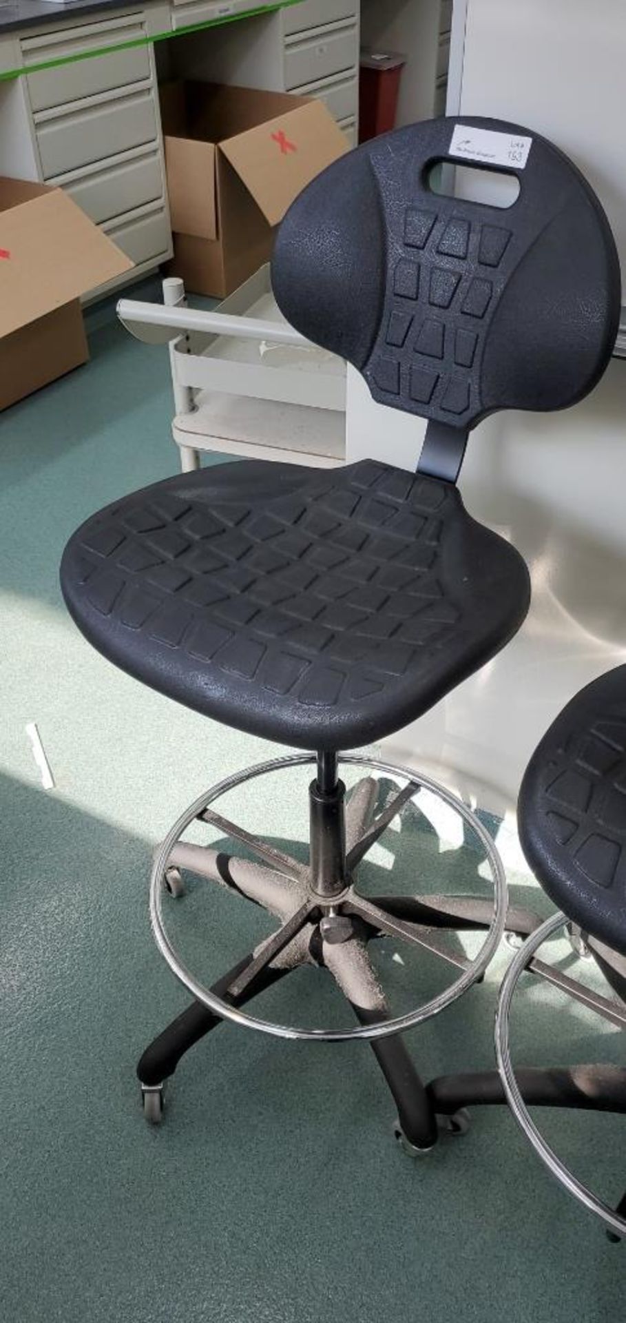 (3) VWR Adjustable Height Lab Chairs - Image 5 of 5