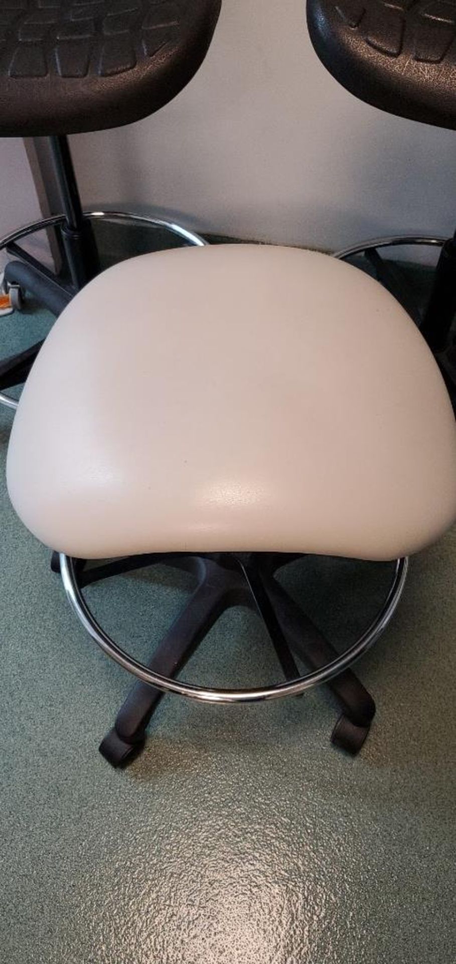 (2) VWR Adjustable Height Lab Chairs, (1) Stool - Image 5 of 5