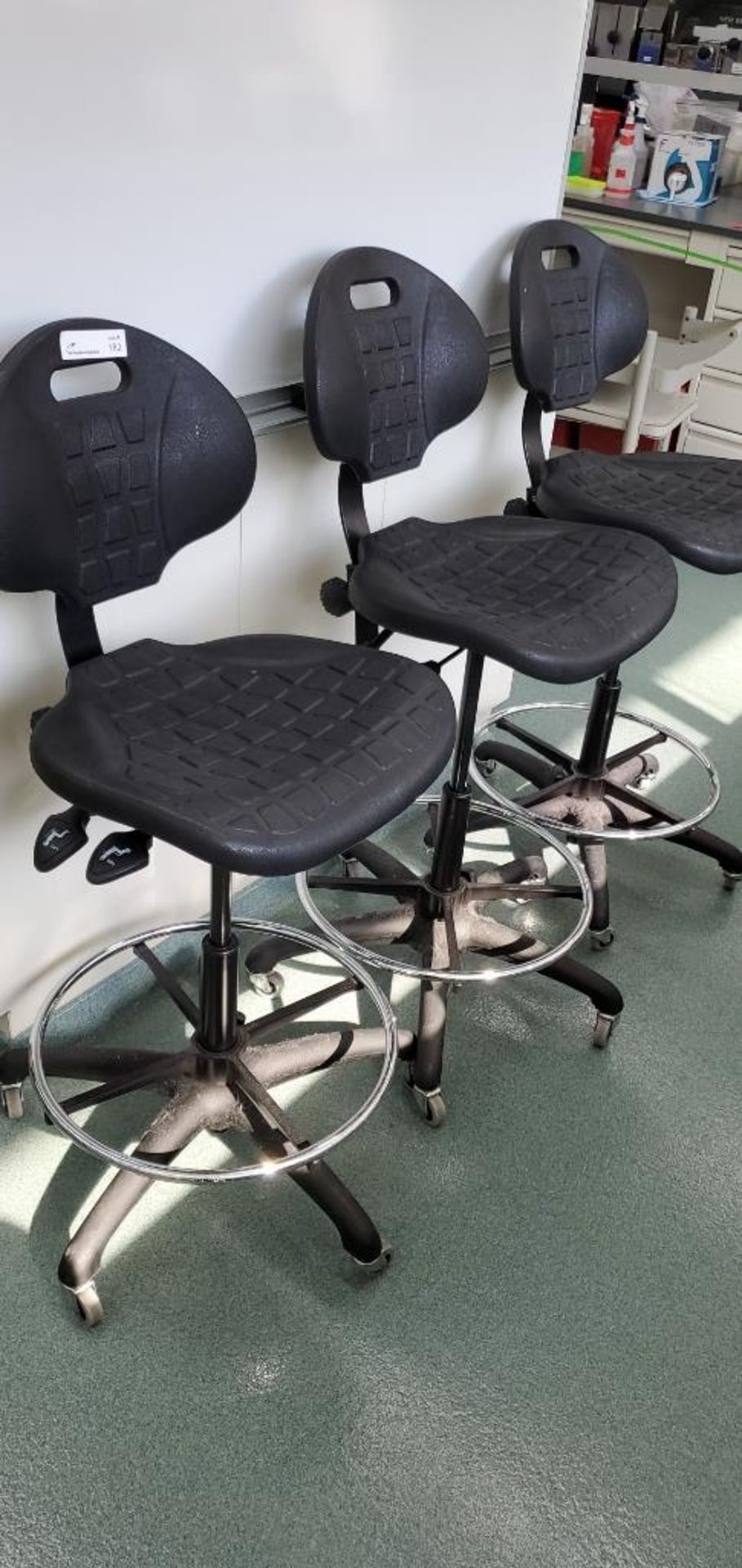 (3) VWR Adjustable Height Lab Chairs - Image 2 of 2