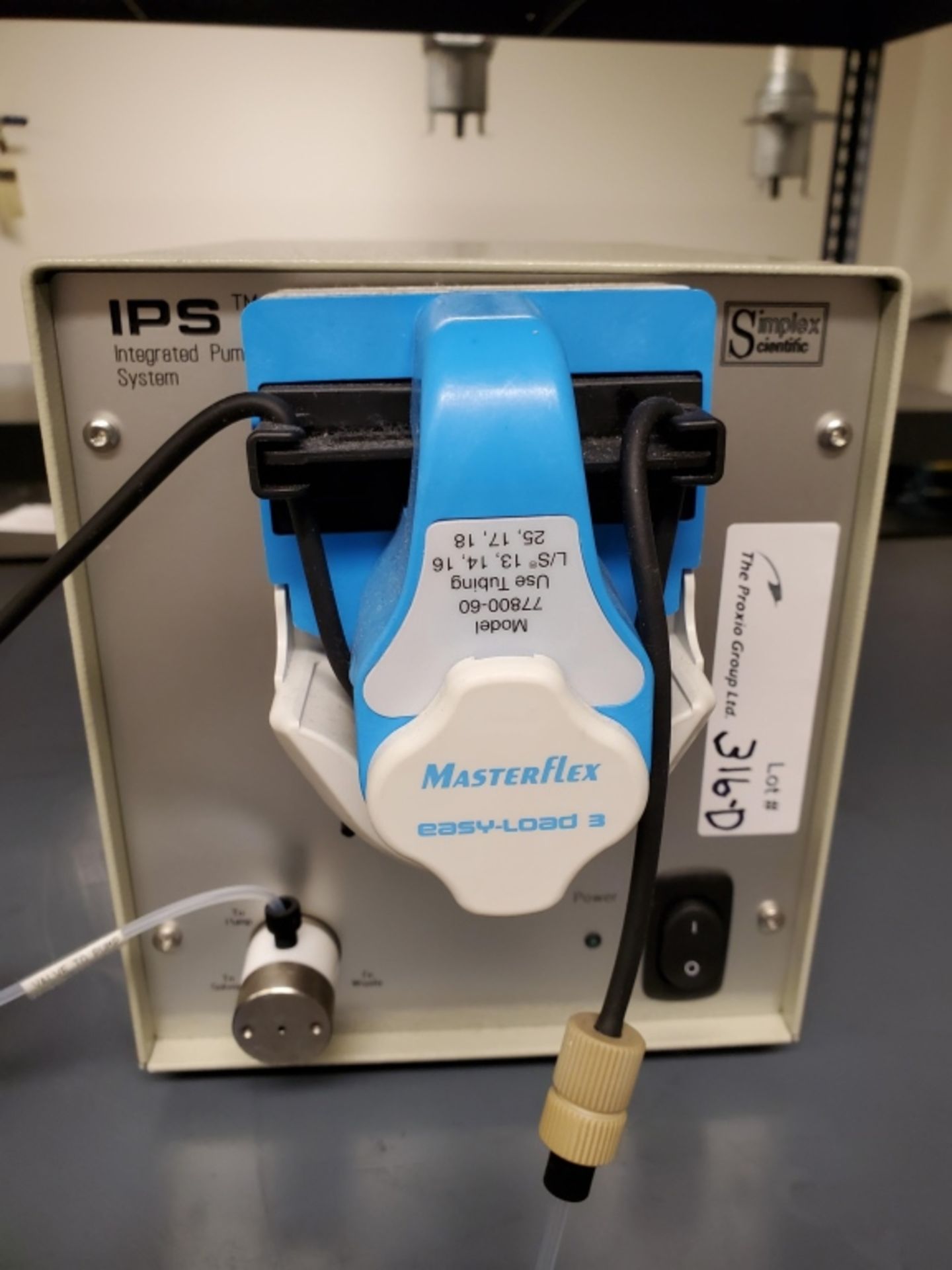 Simplex IPS Model 268-9001-02 Peristaltic Pump - Image 2 of 6