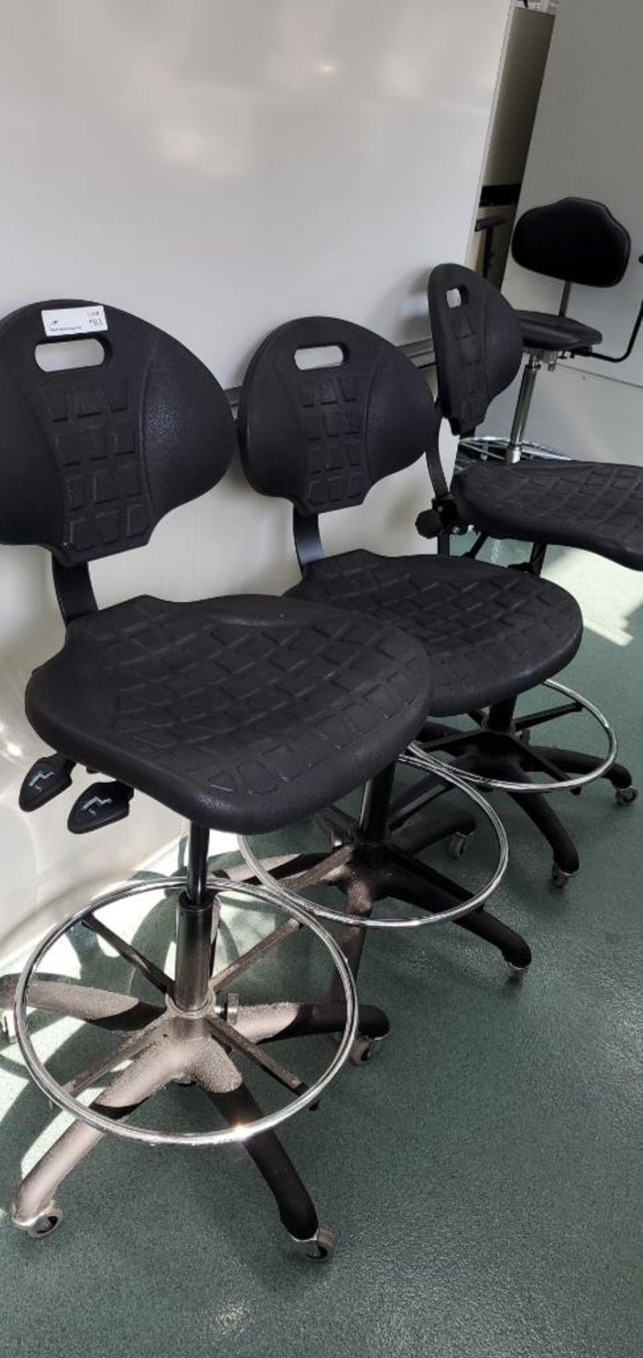(3) VWR Adjustable Height Lab Chairs