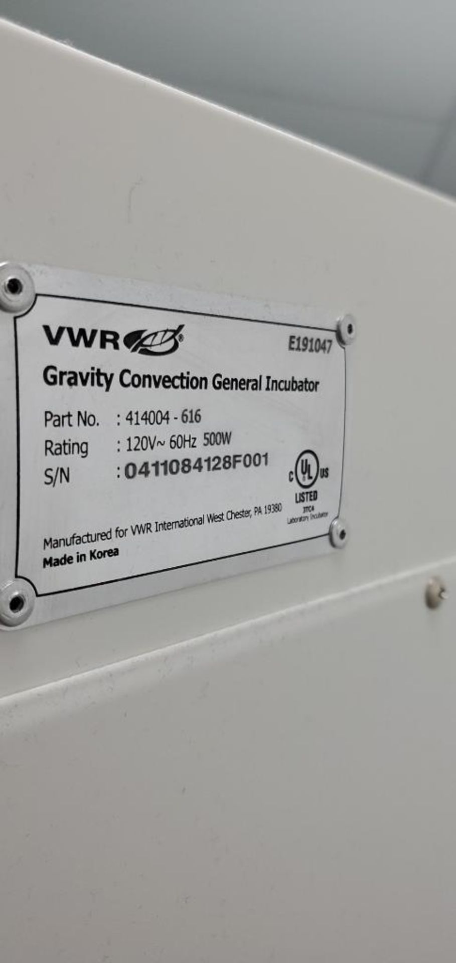 VWR Gravity Convection General Incubator - Image 3 of 3