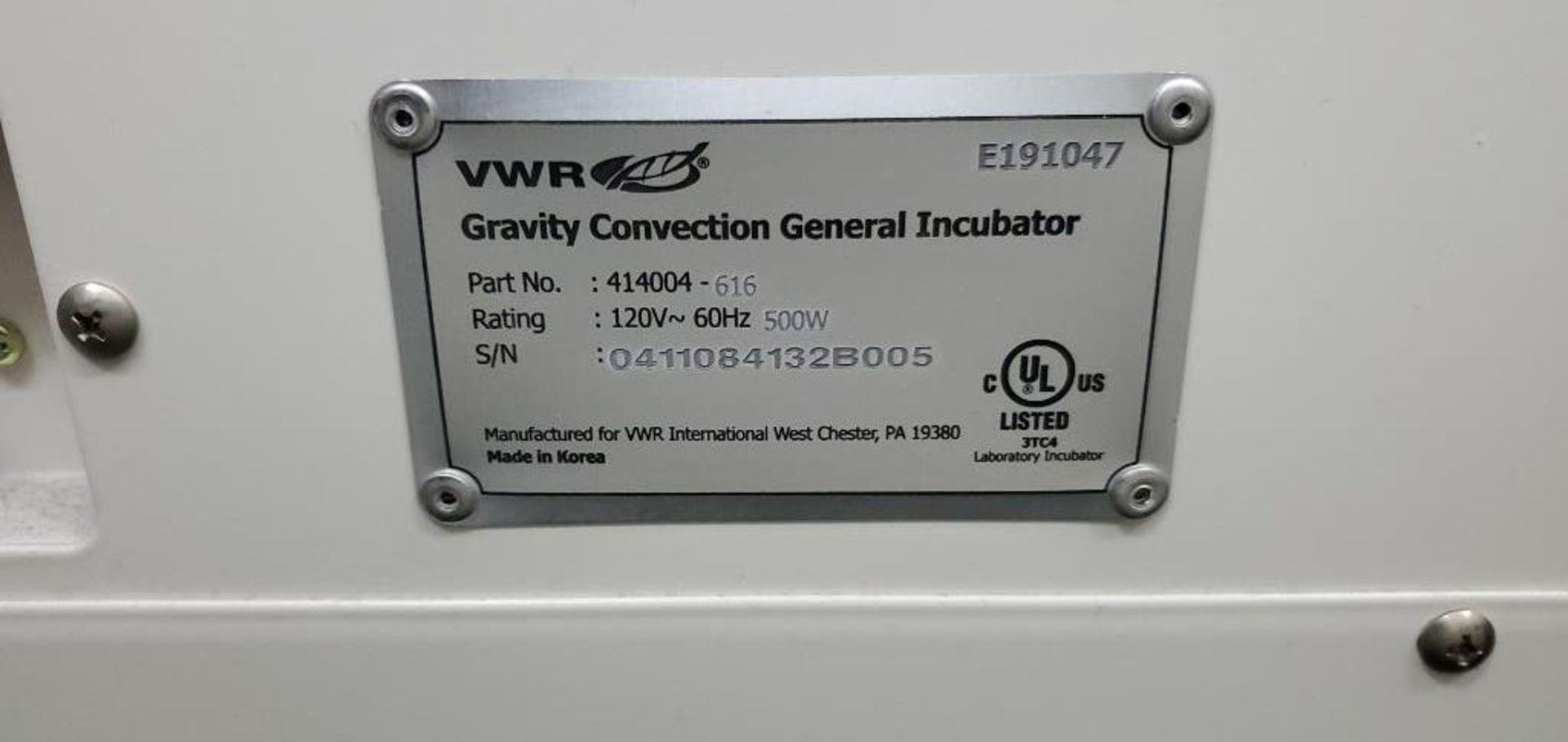 (2) VWR Gravity Convection General Incubators - Image 5 of 5
