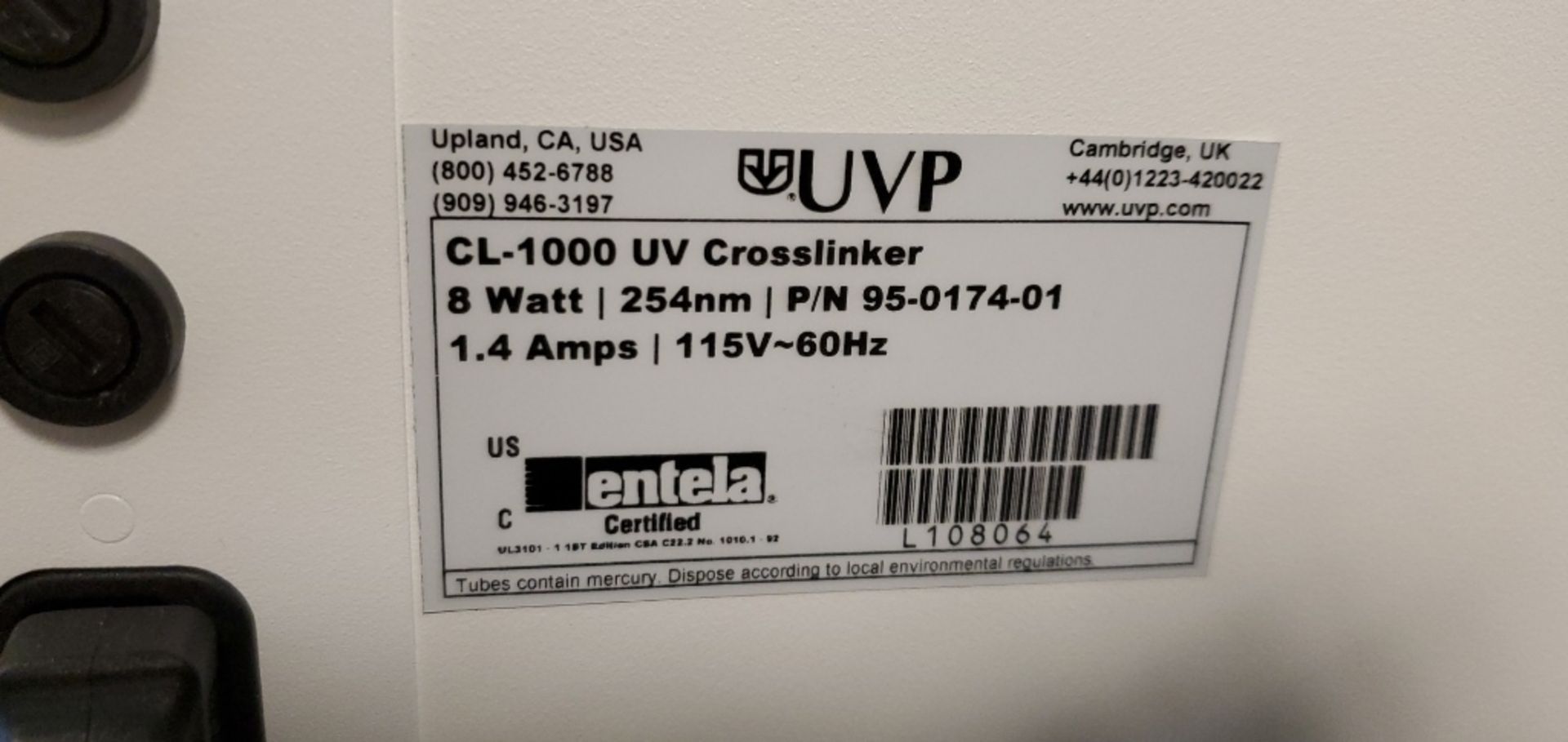 UVP Model CL-1000 8W, 254nm Crosslinker - Image 3 of 3