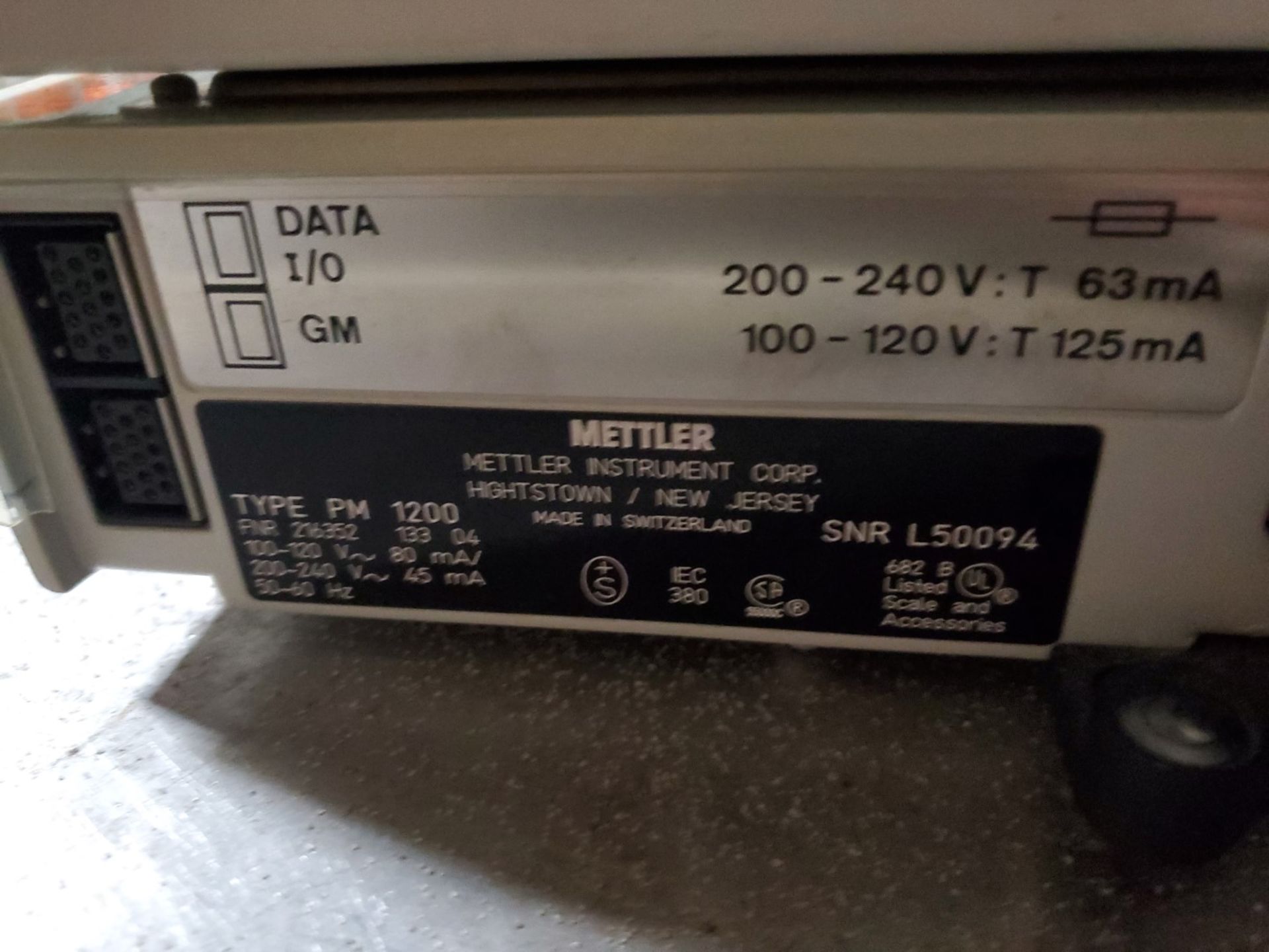 Mettler Toledo Balance, PM1200, serial L50094 - Image 2 of 3