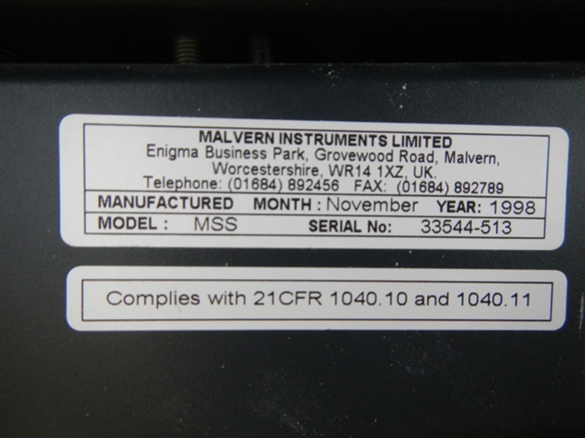 MALVERN MASTERSIZER S PARTICLE COUNTER - Image 18 of 20