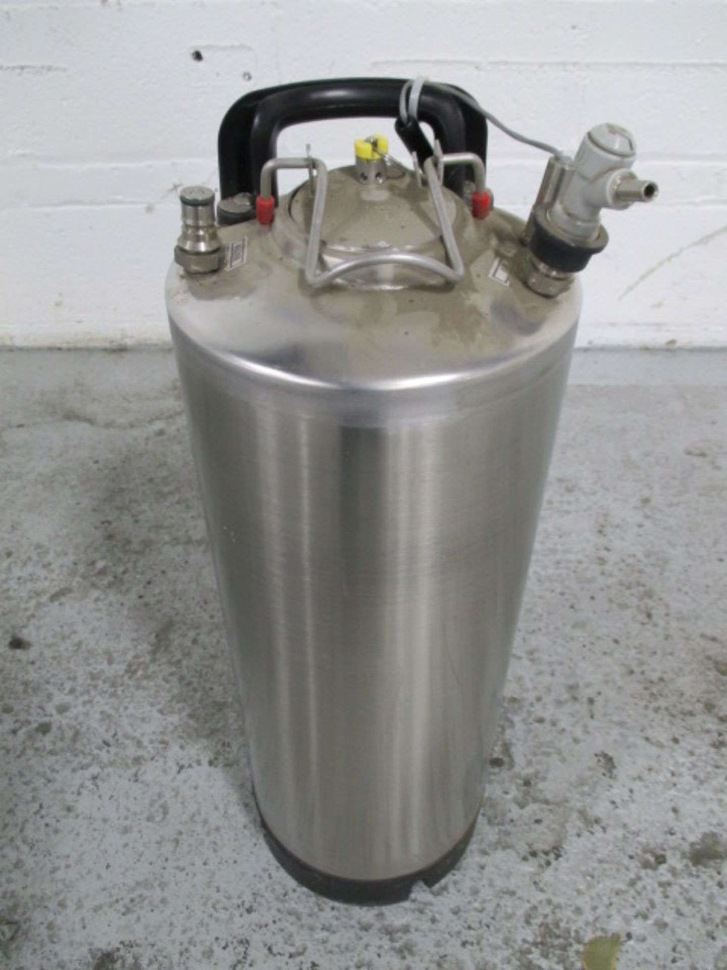 5 gallon Cornelius carboy tank, stainless steel