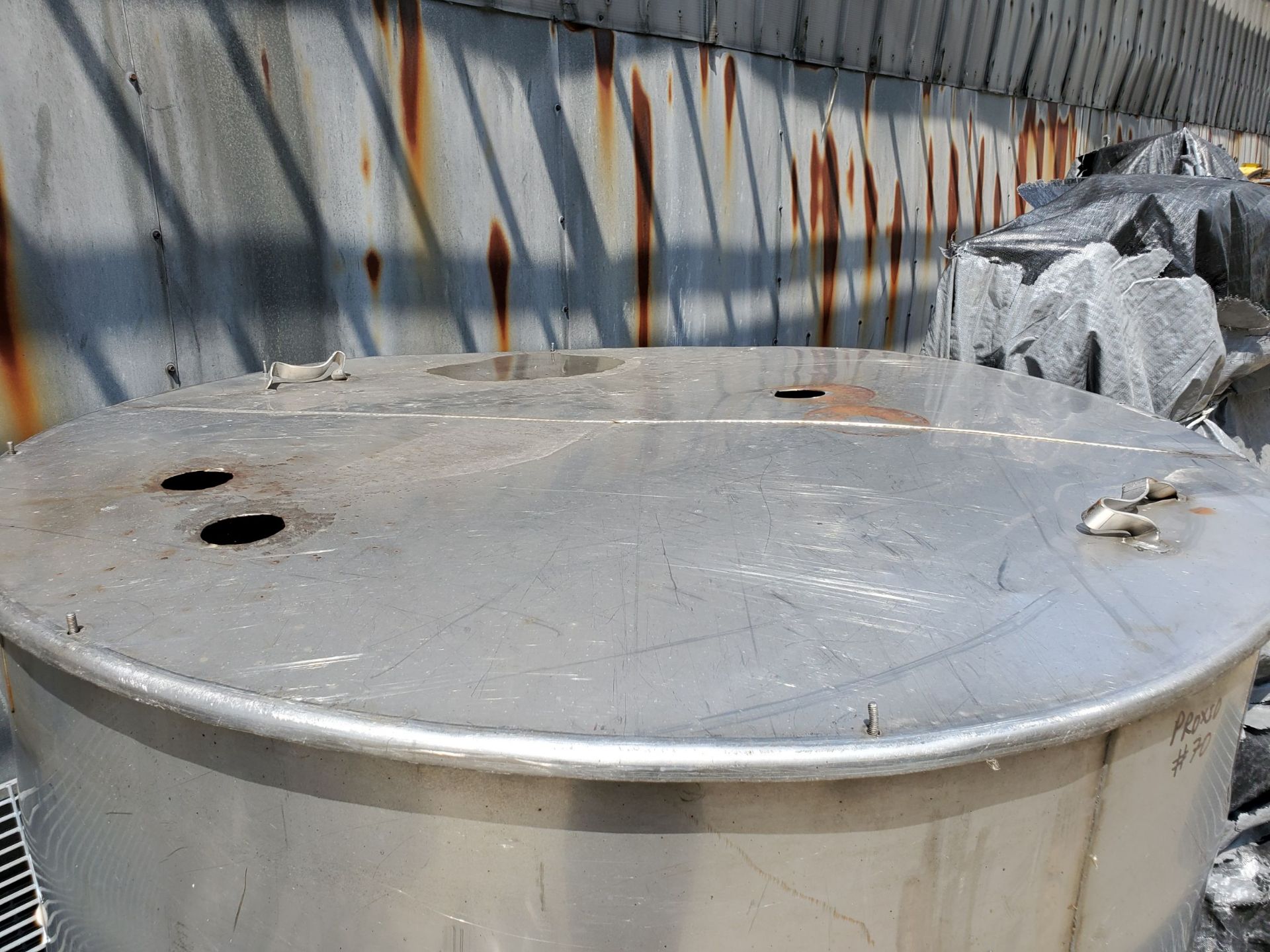 Perry Products Stainless Steel Tank, approx 500 gallon, 304 Stainless steel, SN B-0802-4, Model SC- - Image 3 of 3