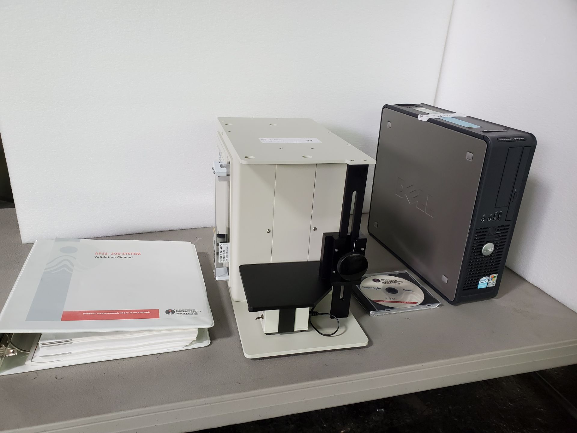 Particle Measuring Systems Liquid Sampler, model LS-200, with CPU and software manual, serial#