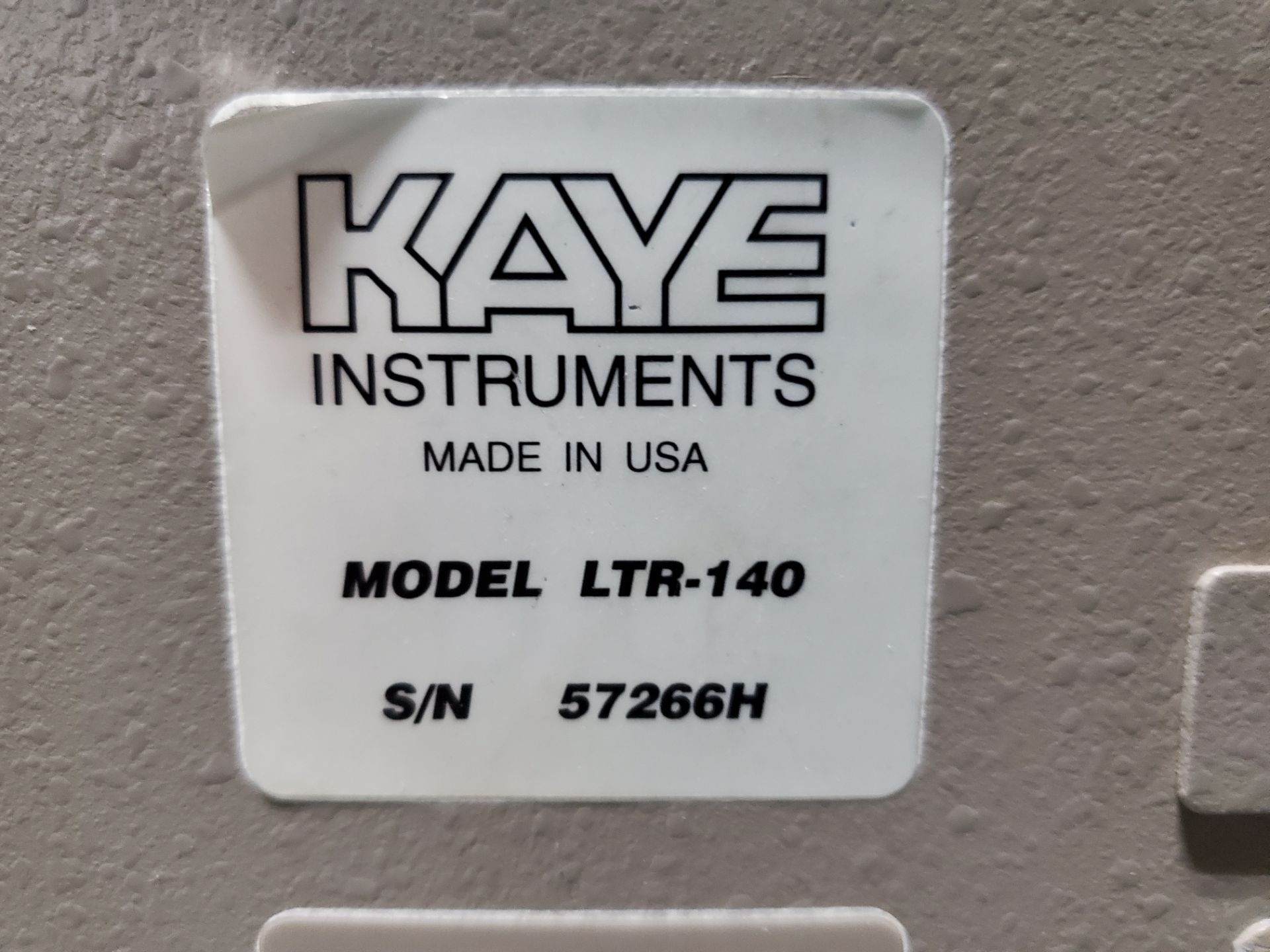 GE/Kaye Thermowell, model LTR-140, 115 volt, serial# 57266H. - Image 4 of 4