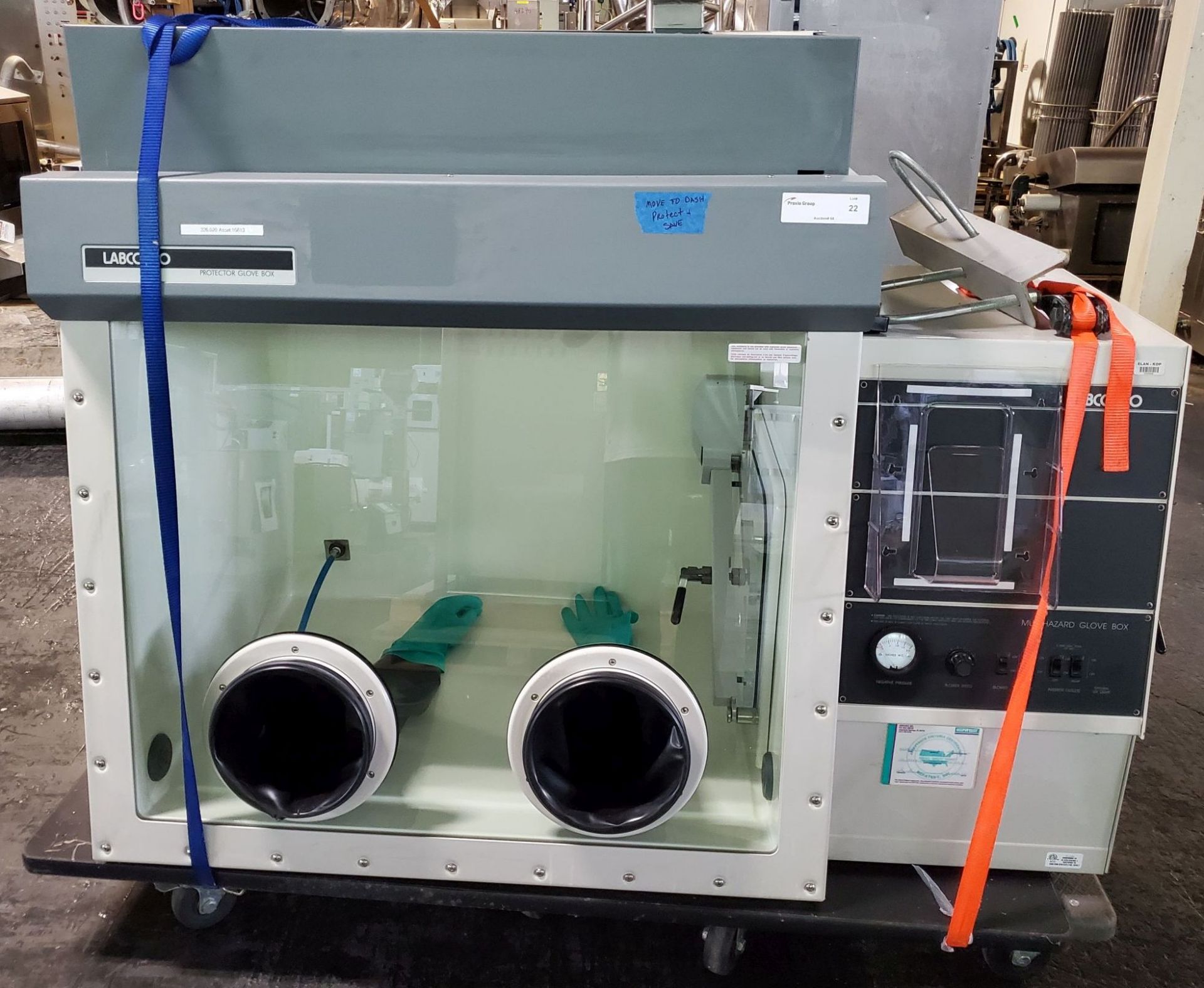 36" Labconco Multi-Hazard Glove Box with antechamber,