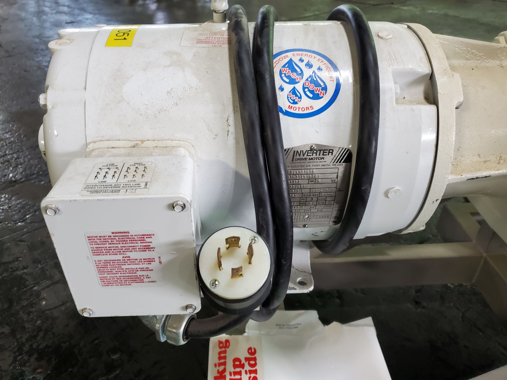 3 HP Watson Marlow Peristaltic pump, 840 Series, 2" inlet and outlet, 230/460 volts, 3 phase, - Image 5 of 6