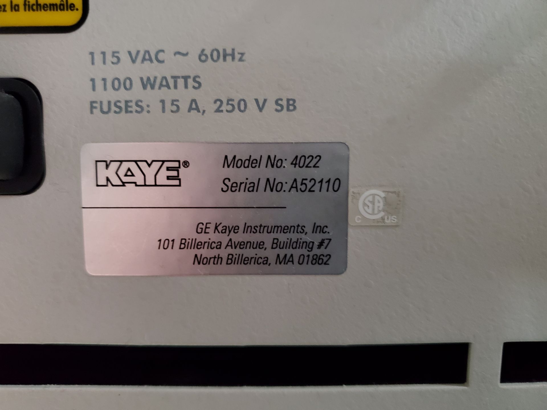 Kaye CTR-40 refrigerated calibration bath, model 4022 - Image 7 of 7