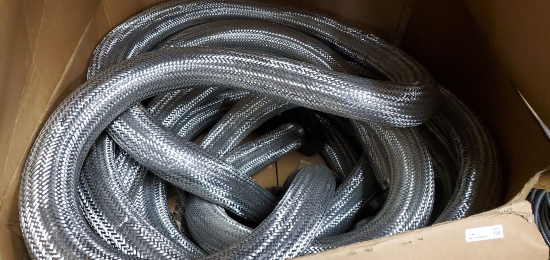 Skid Lot of 5 Dia Stainless Steel Braided Hoses"