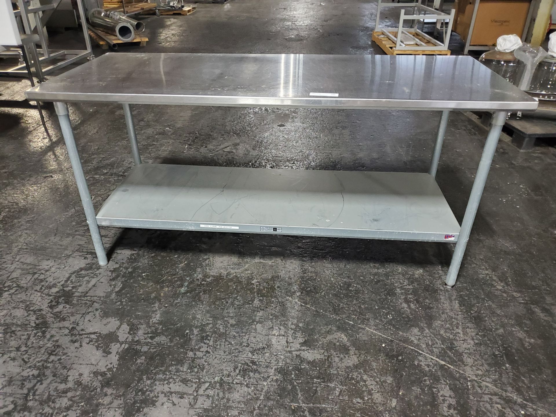 John Boos and Company Stainless Steel Table, 72" long x 30" wide x 33" high