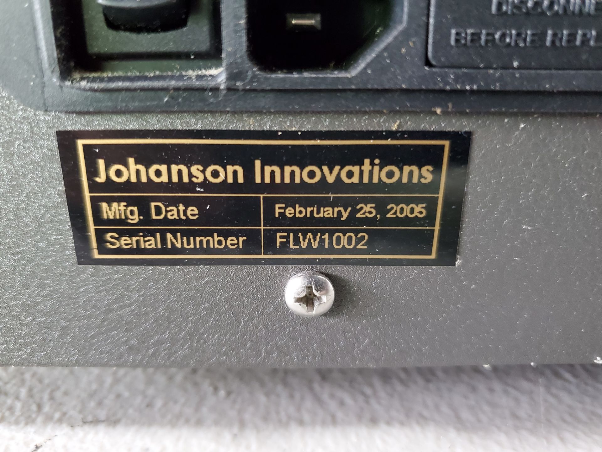 Johnson Flow Rate Indicizer, serial# FLW1002, built 2006. - Image 2 of 5