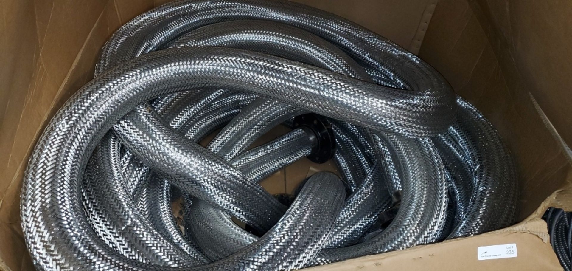 Skid Lot of 5 Dia Stainless Steel Braided Hoses" - Image 2 of 2