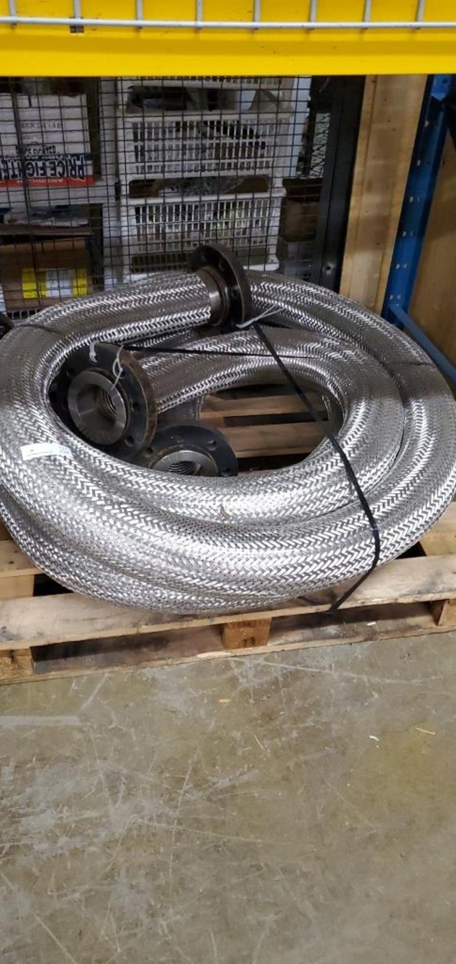 (2) 5" Diameter Stainless Steel Braided Hoses