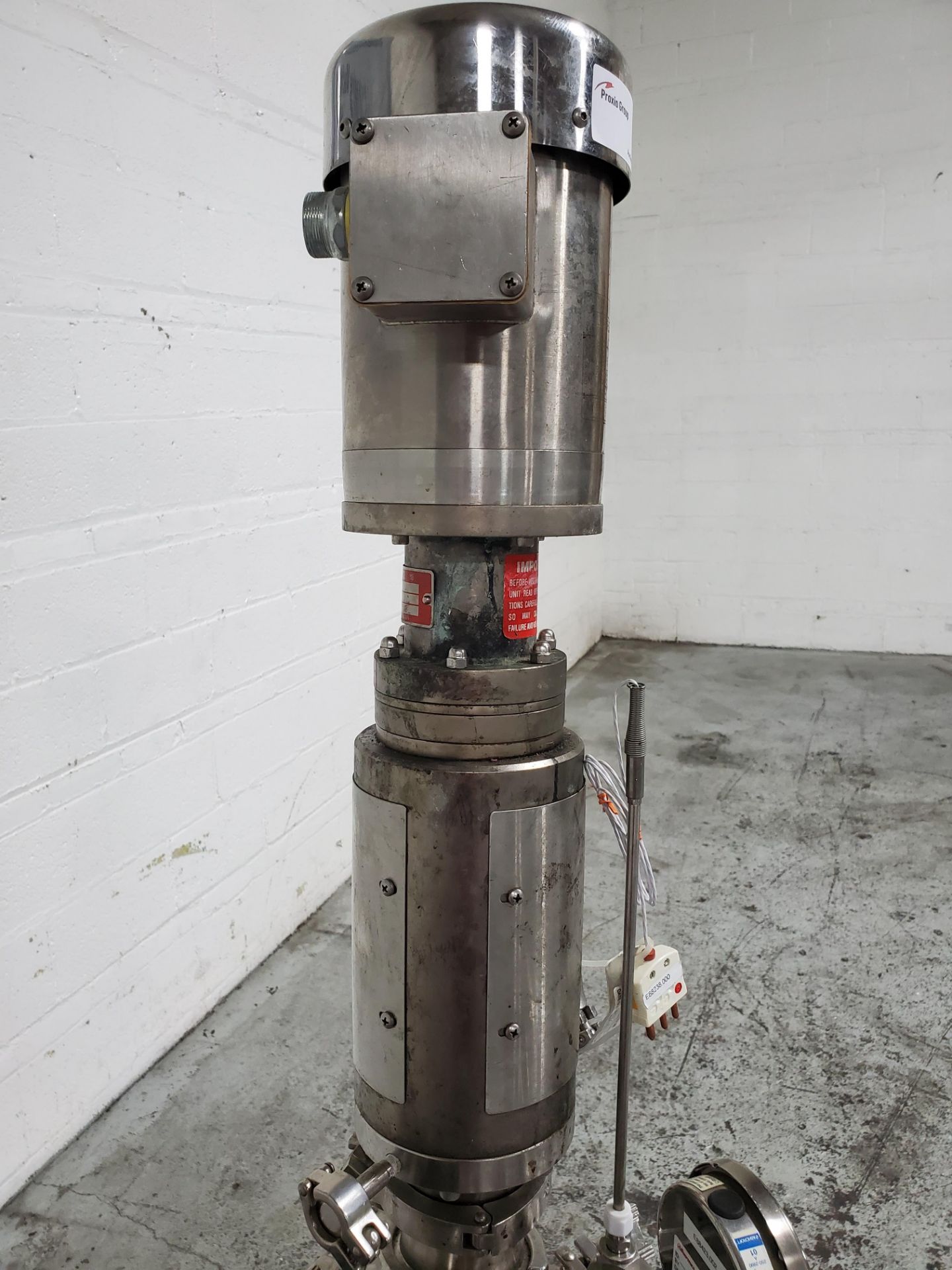 50 liter Precision reactor, 316L stainless steel construction, 13" diameter x 18" straight side, - Image 10 of 11