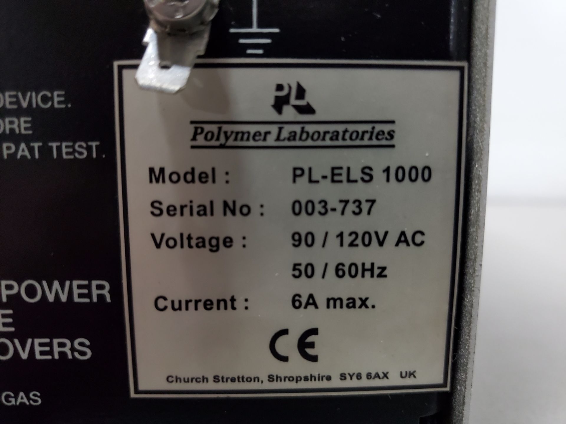 Polymer Laboratories ELSD, model PL-ELS1000, 120 volts, serial# 003 737. - Image 4 of 5