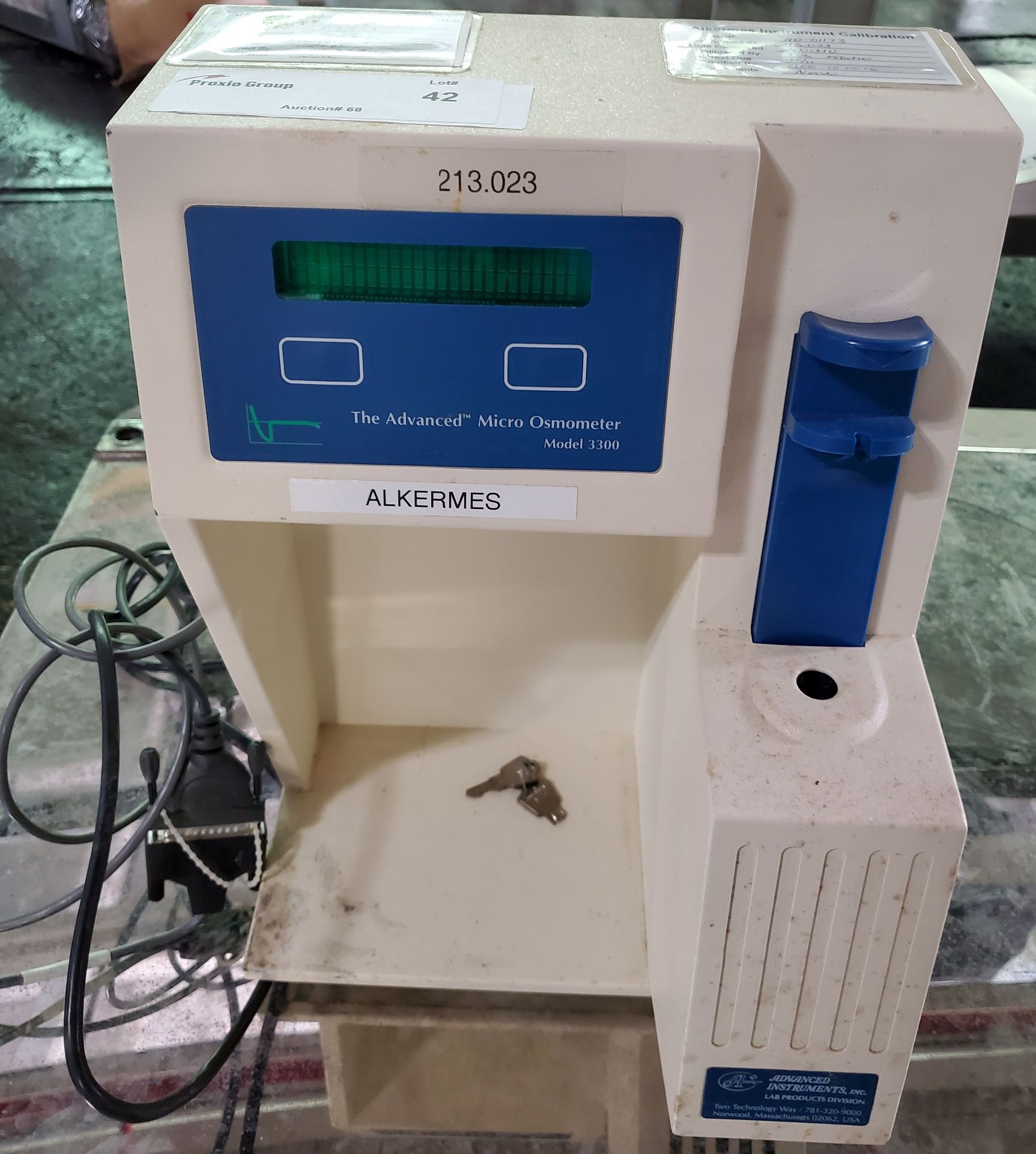 Advanced Instruments Micro Osmometer, model 3300, 115 volts, serial# 99030283J.