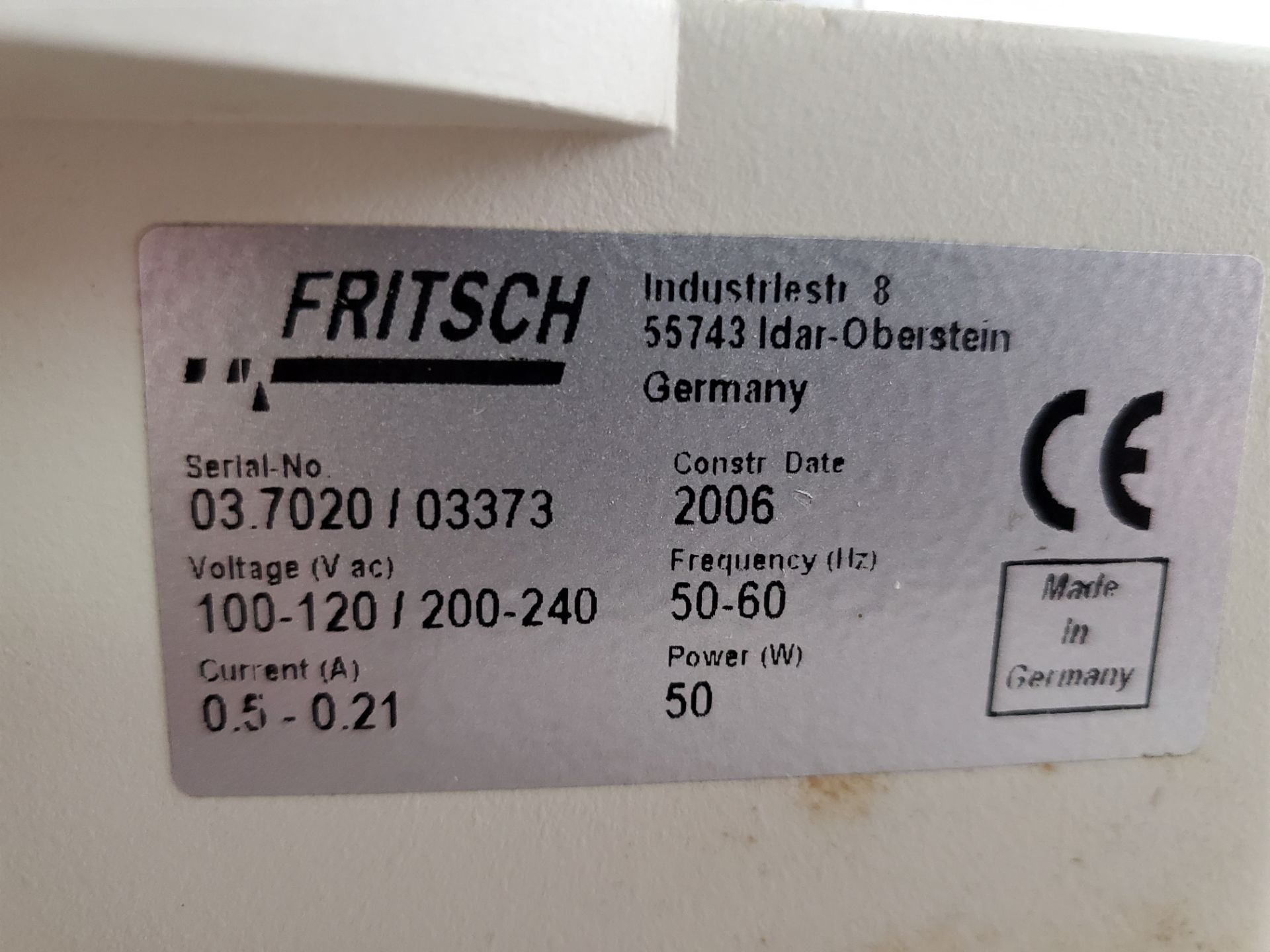 Fritsch Analysette 3 PRO, 115 volts, serial# 03.0720/03373, built 2006. - Image 2 of 4