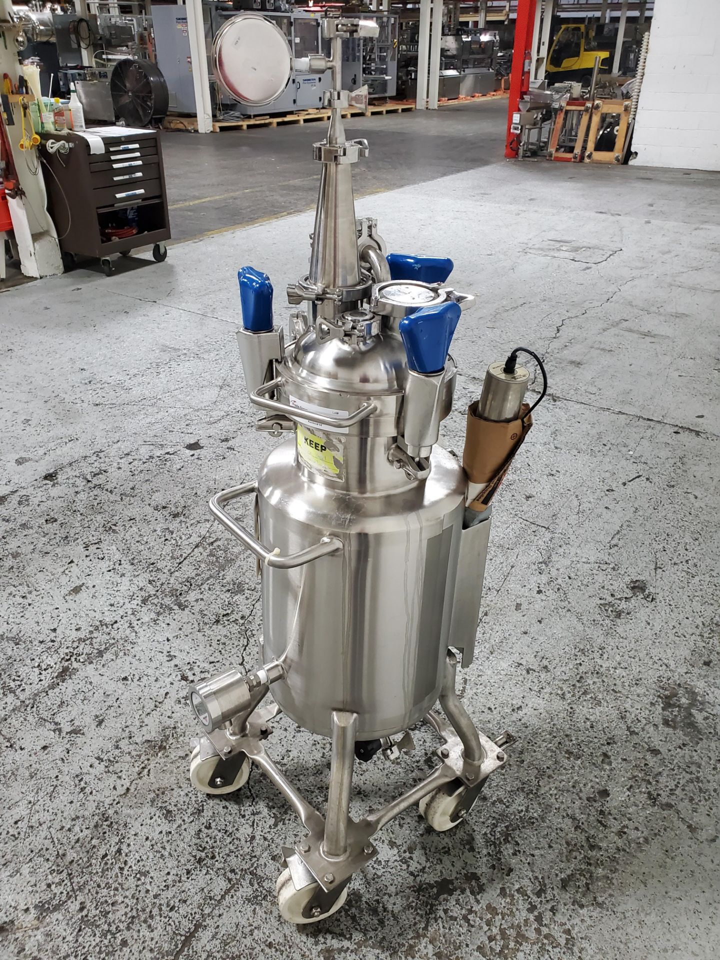 19 liter Precision reactor, 316L stainless steel construction, 8" diameter x 18" straight side, dish - Image 3 of 8