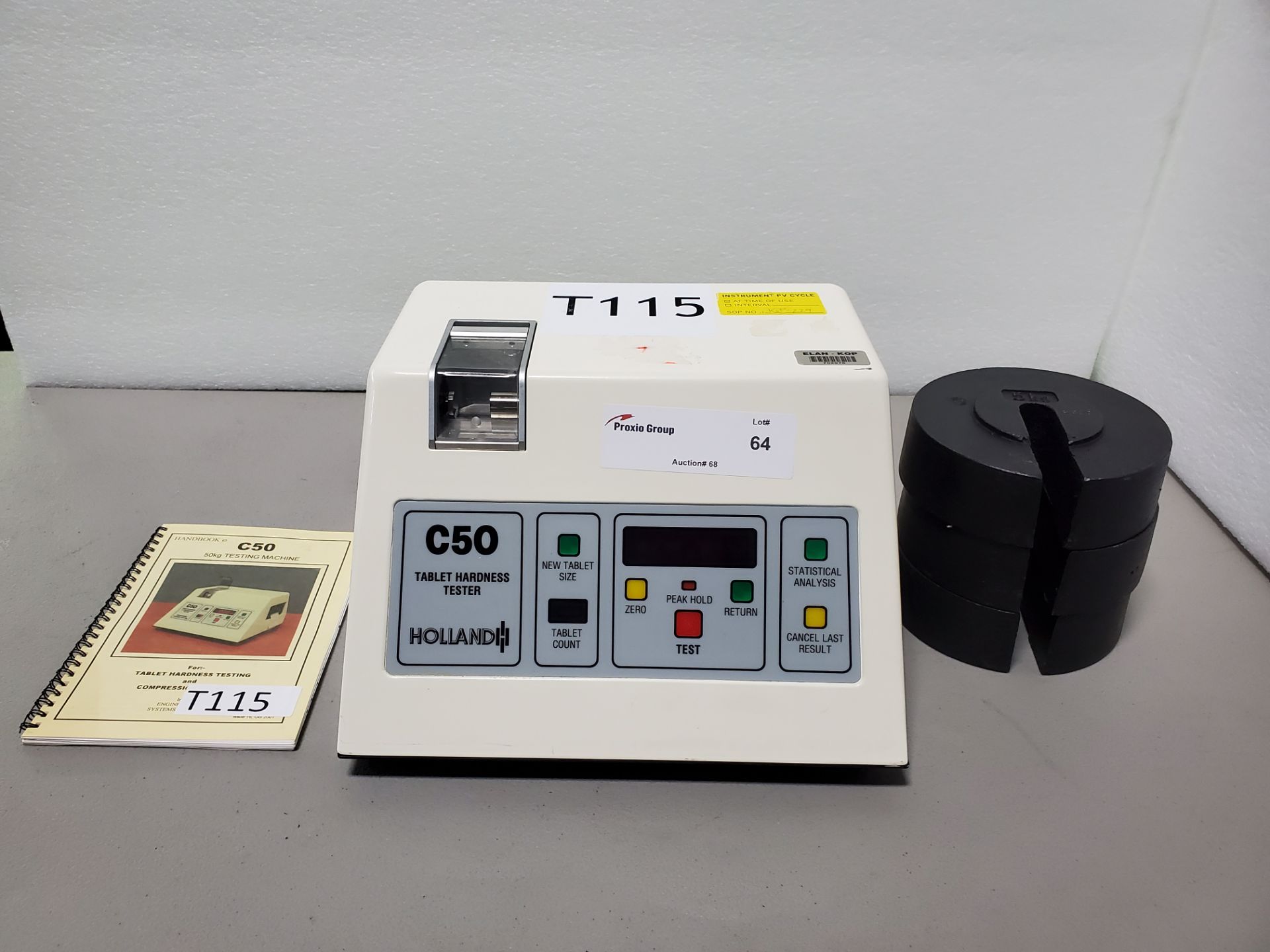 Holland Tablet Hardness Tester, model C50