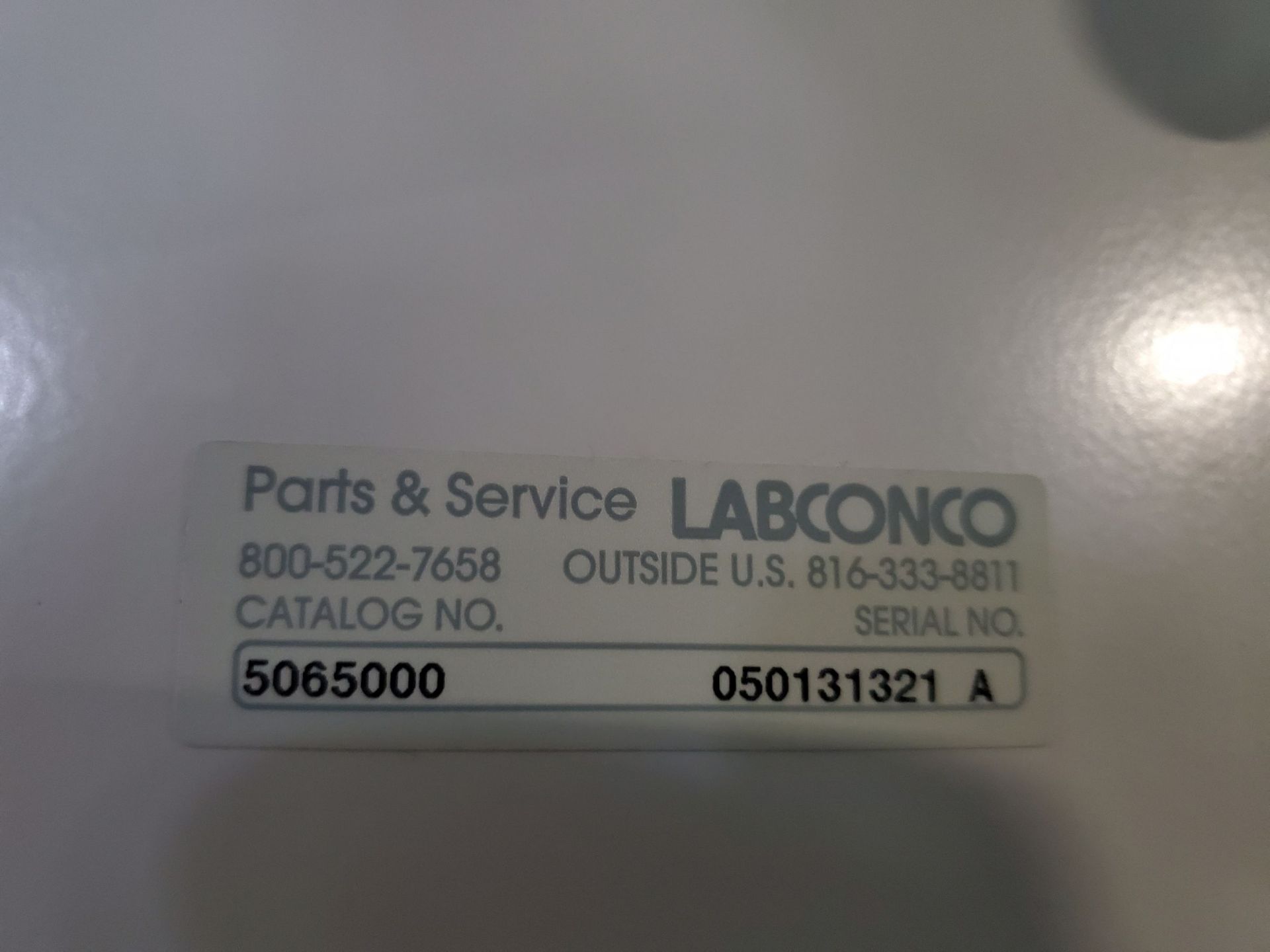 36" Labconco Multi-Hazard Glove Box with antechamber, - Image 11 of 13