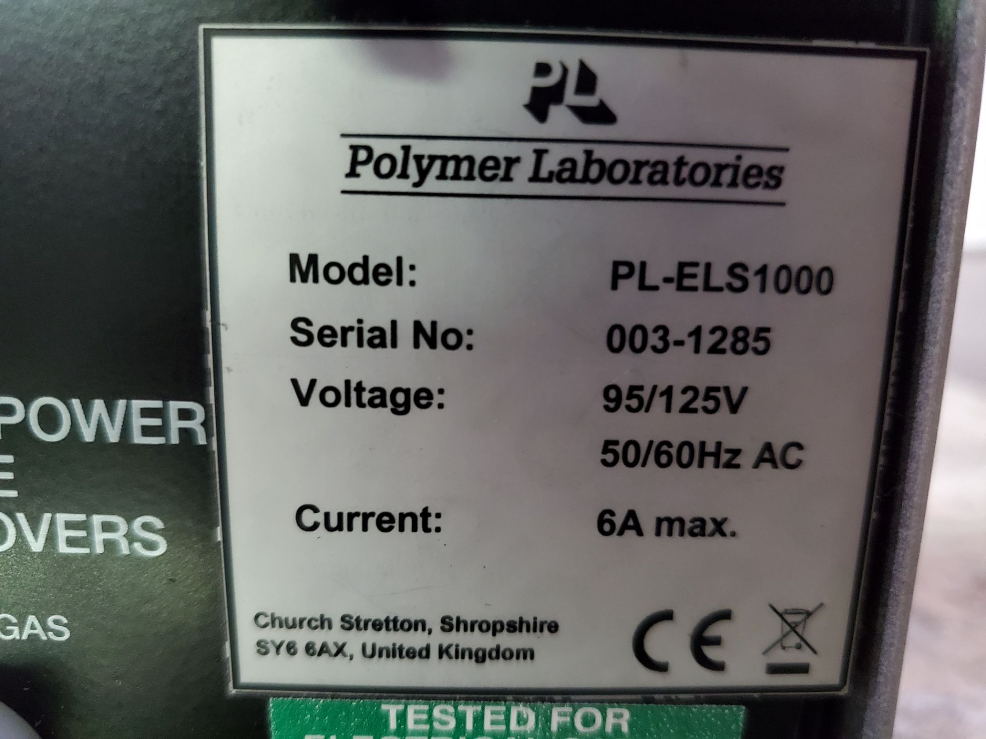 Polymer Laboratories ELSD, model PL-ELS1000 Evaporative Light Scattering Detector - Image 4 of 4