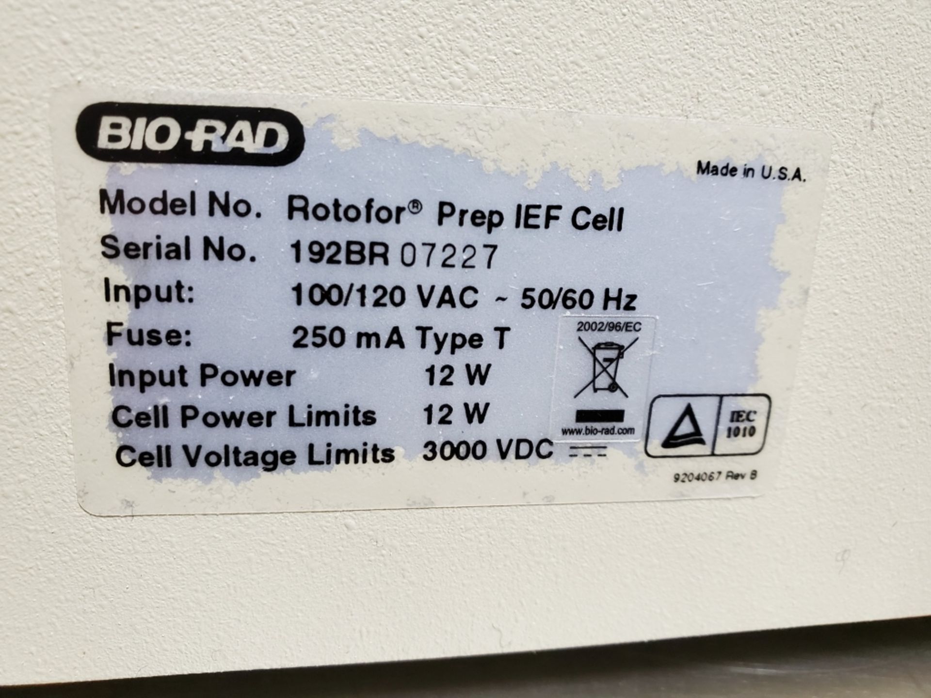 Bio-Rad MicroPulser Electroporator & Rotorfor - Image 6 of 7