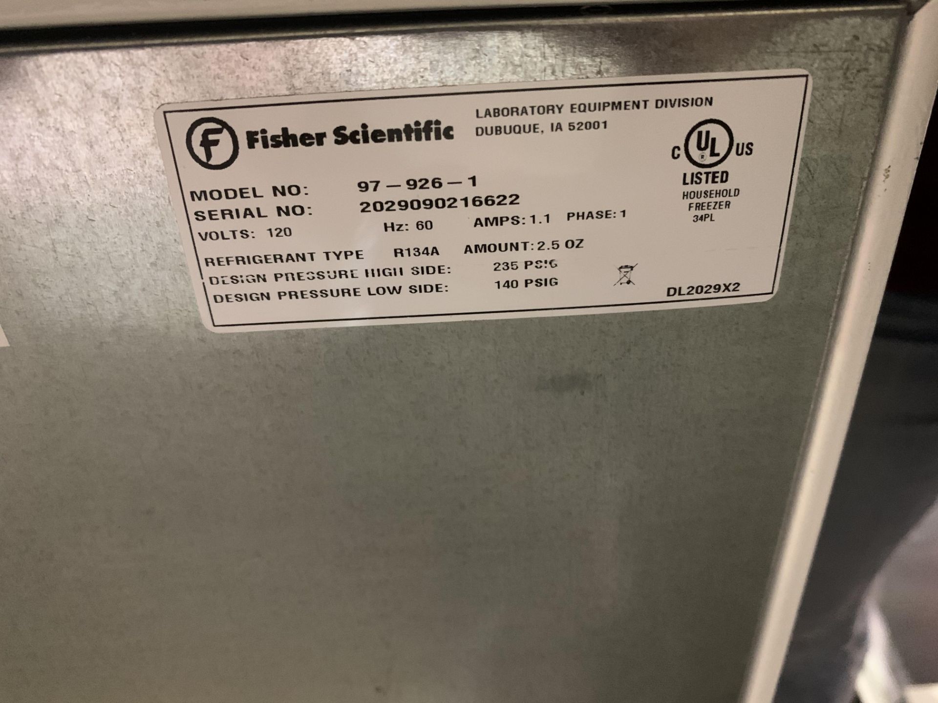 Fisher Scientific Mini Lab Refrigerator - Image 4 of 5