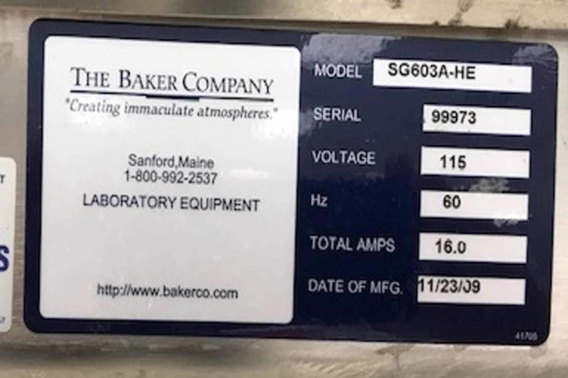 Baker Company BioSafety Cabinet - Image 3 of 3