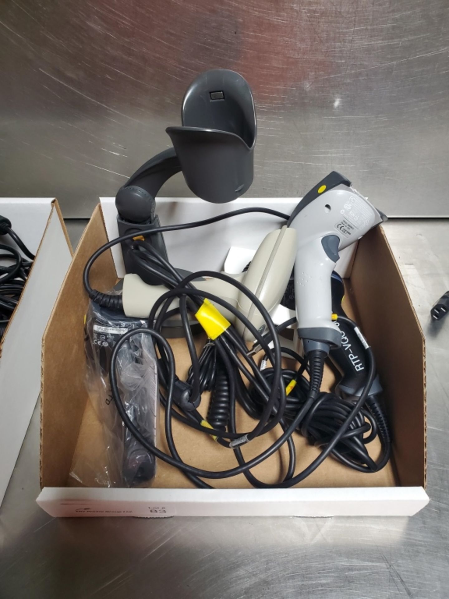 Lot Box of Various Barcode Scanners