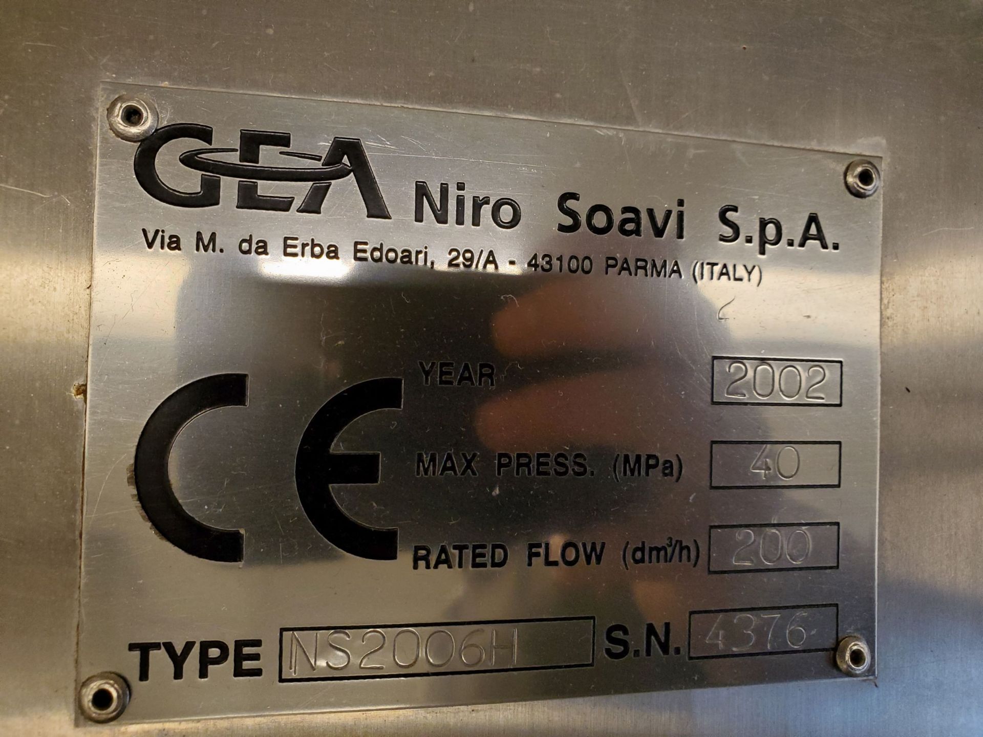 Gea Niro High Pressure Homogenizer - Image 7 of 7