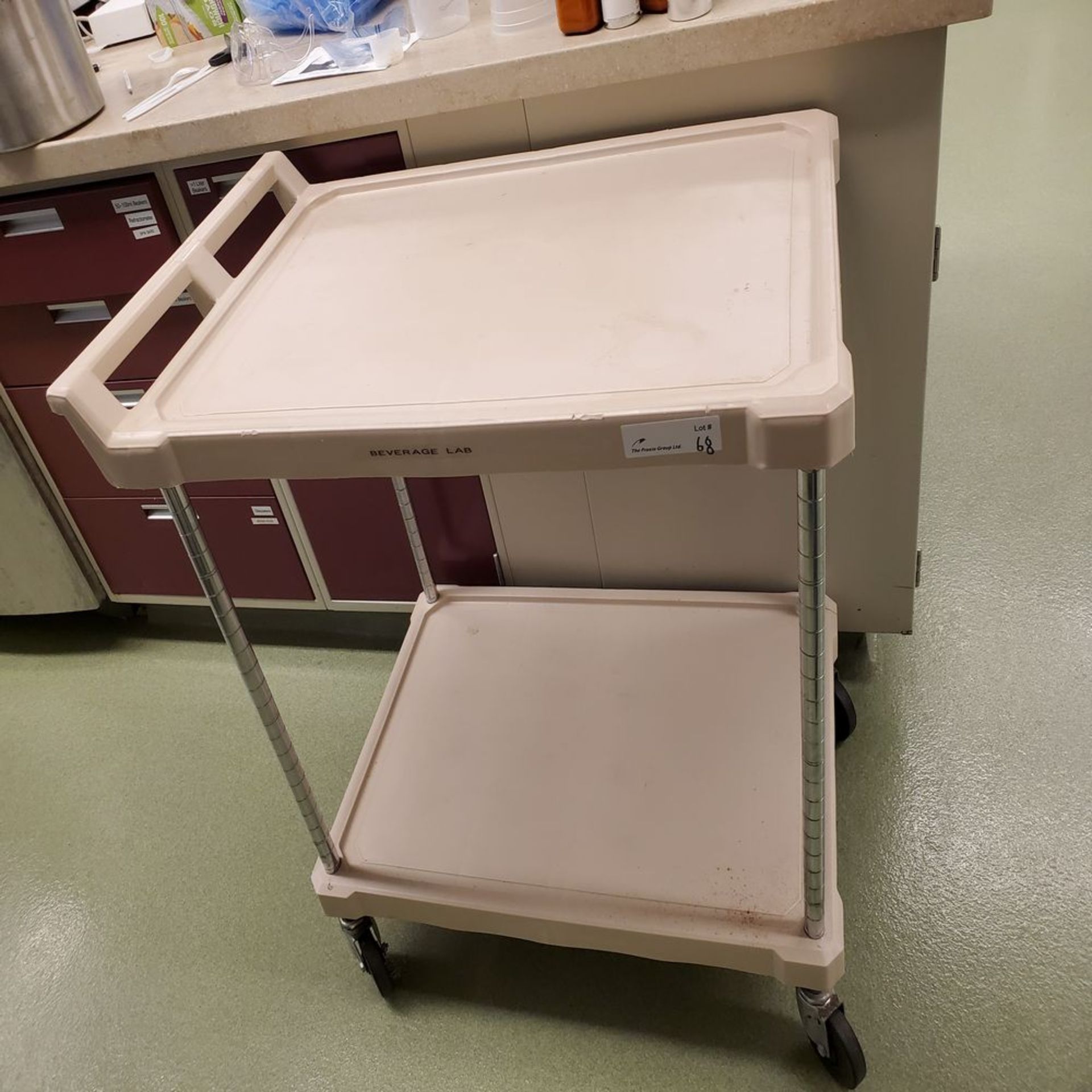 Metro 2-Tier Plastic Shelf Cart