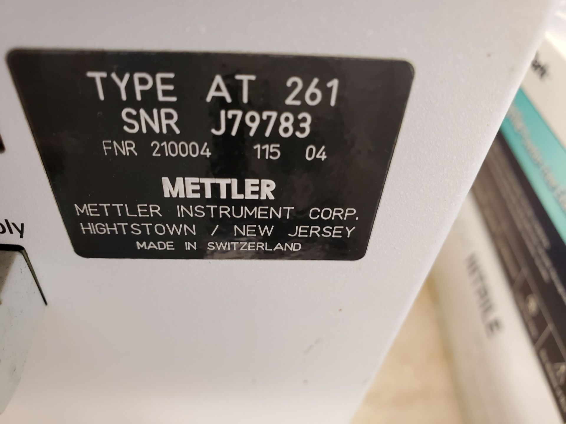 Mettler At261 Delta Range Analytical Lab Balance - Image 3 of 3