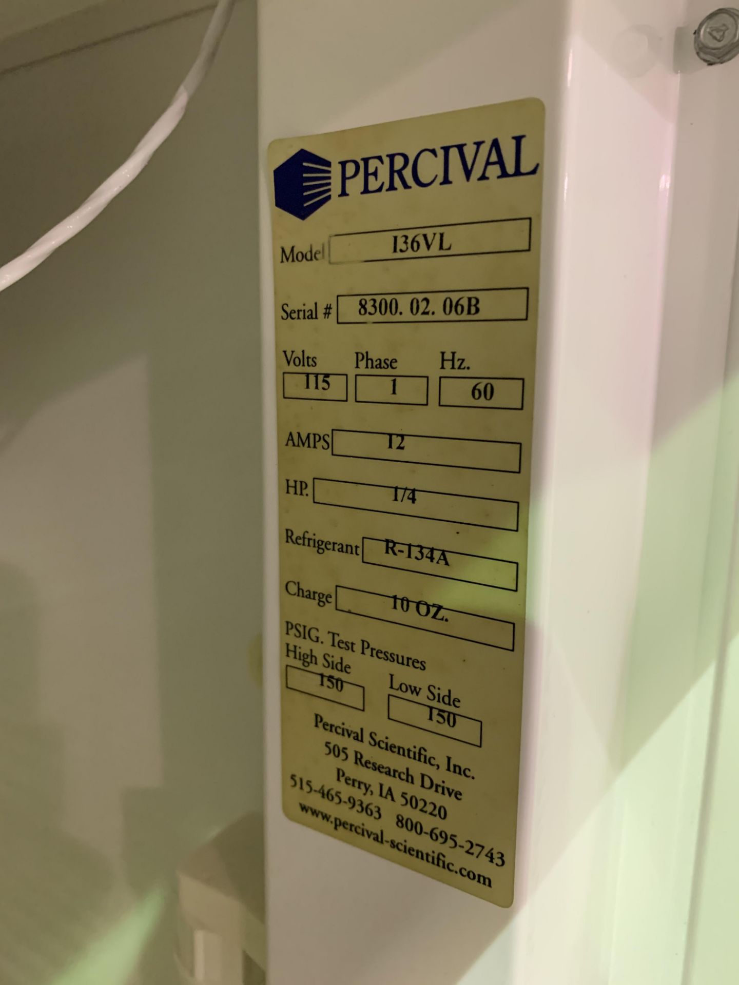 Percival Growth Chamber, model I36V - Image 4 of 4