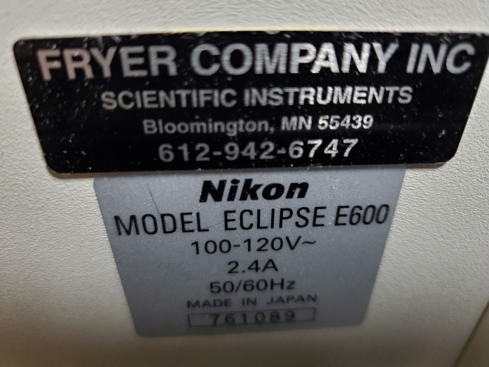 Nikon Eclipse Model E600 Microscope - Image 15 of 15