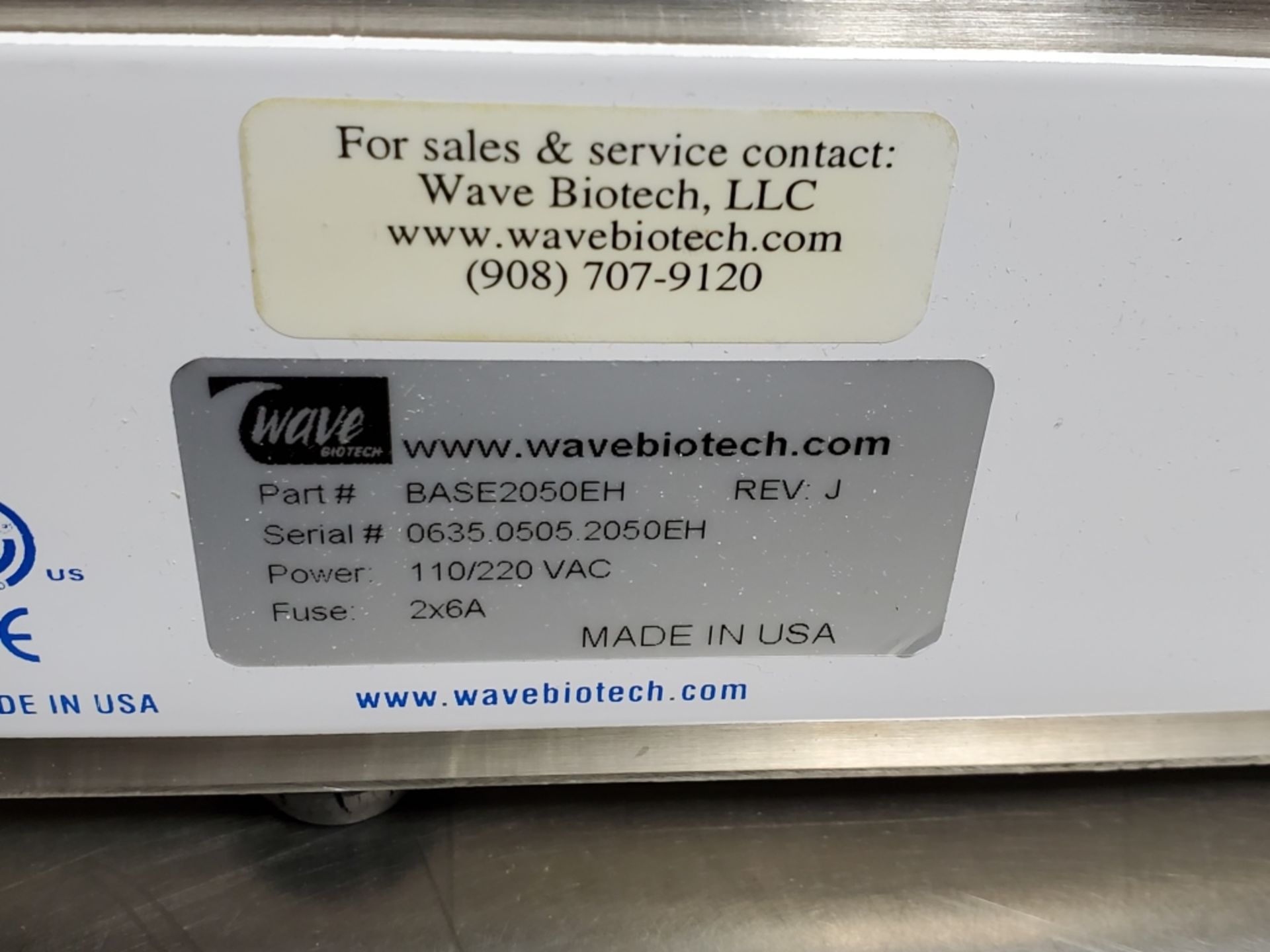 Wave Biotech Base2050EH Heated Bio Reactor - Image 4 of 4