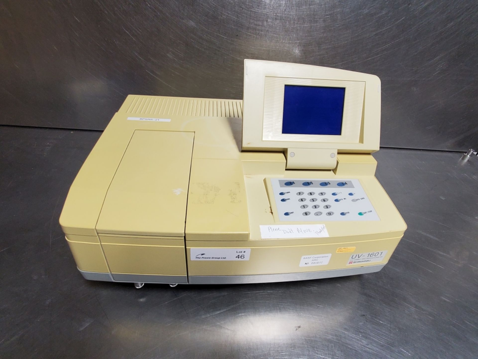 Shimadzu Mdl UV-1601 UV-Visible Spectrophotometer - Image 2 of 5