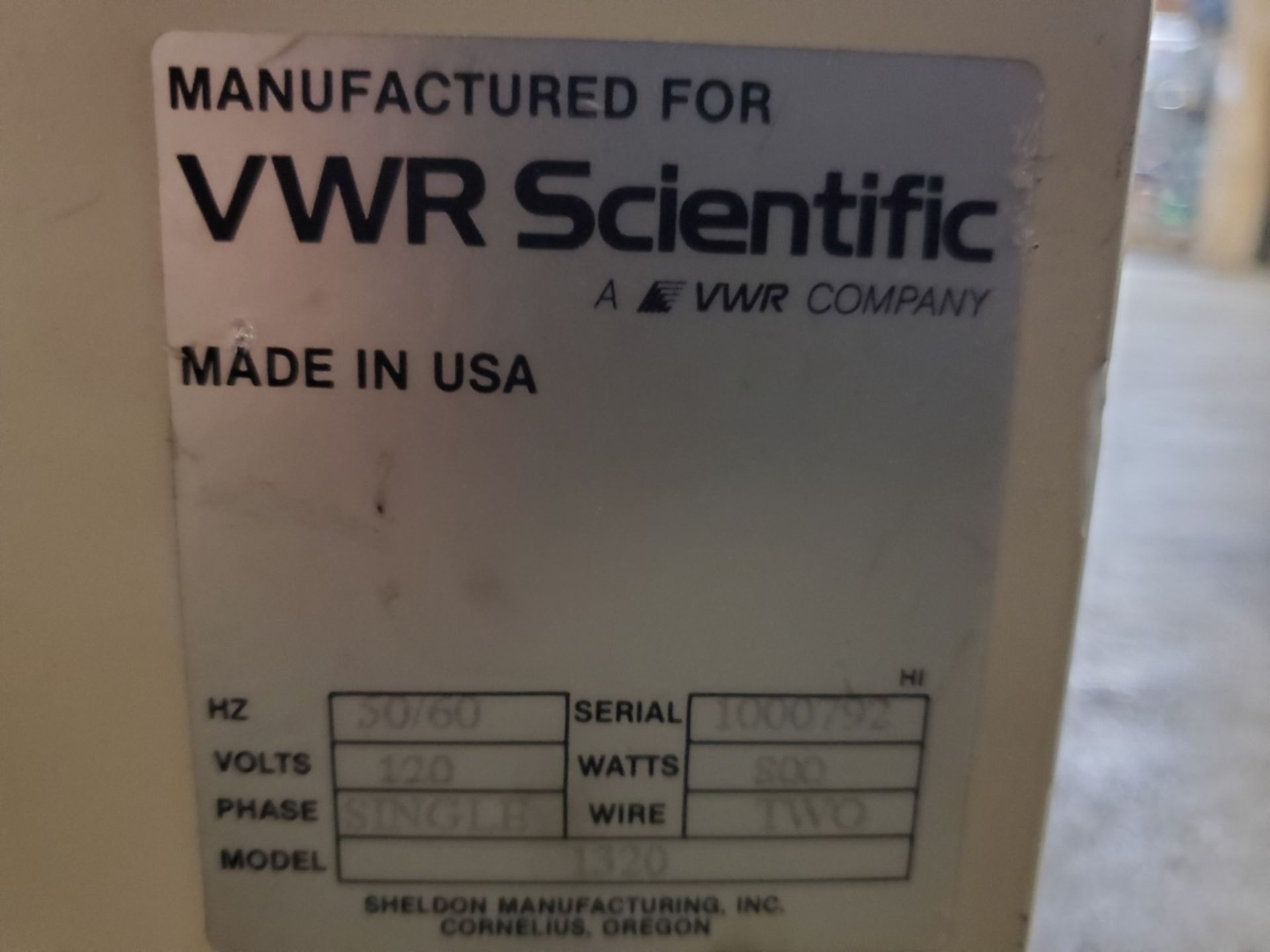 VWR Oven, Model 1320 - Image 2 of 4